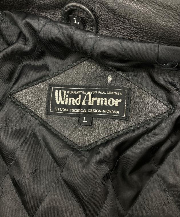 Wind Armor レザージャケット Lサイズ 中古・古着通販】Wind Armor (ウィンドアーマー) レザージャケット
