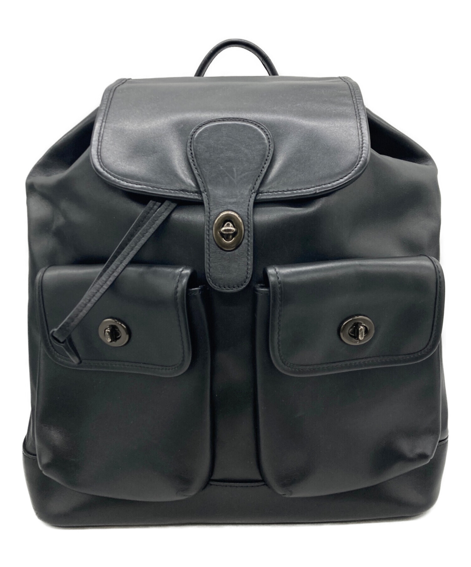 中古・古着通販】COACH (コーチ) レザーヘリテージバックパック