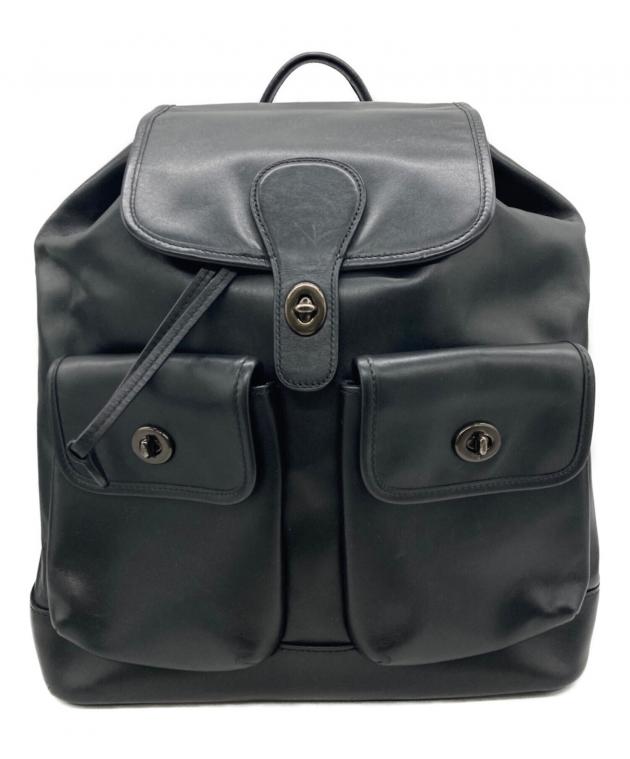 中古・古着通販】COACH (コーチ) レザーヘリテージバックパック