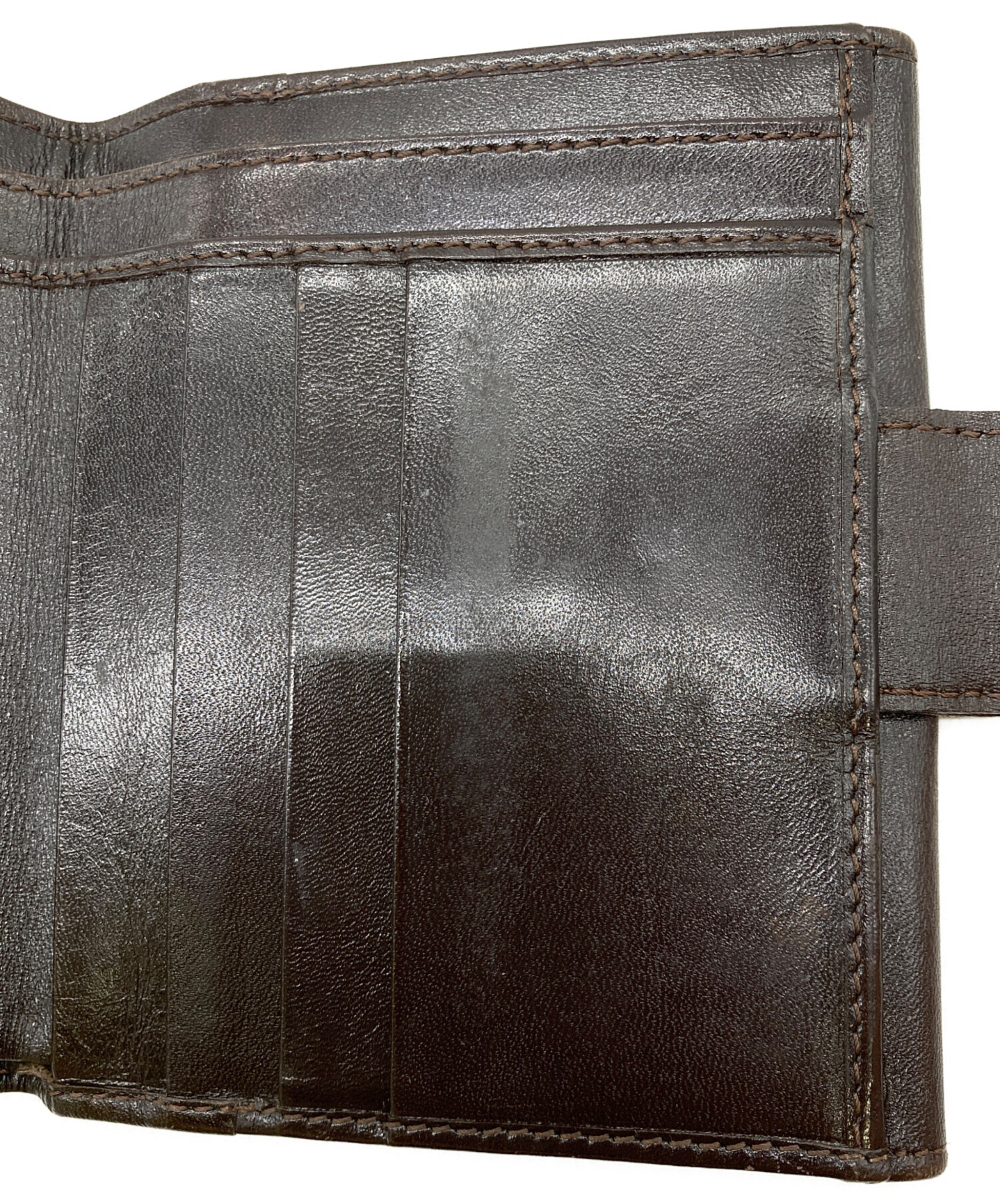 中古・古着通販】FENDI (フェンディ) ズッカ柄2つ折り財布 ブラウン