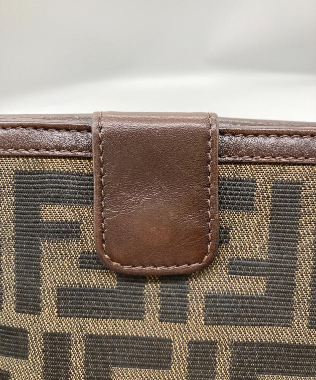 中古・古着通販】FENDI (フェンディ) ズッカ柄2つ折り財布 ブラウン