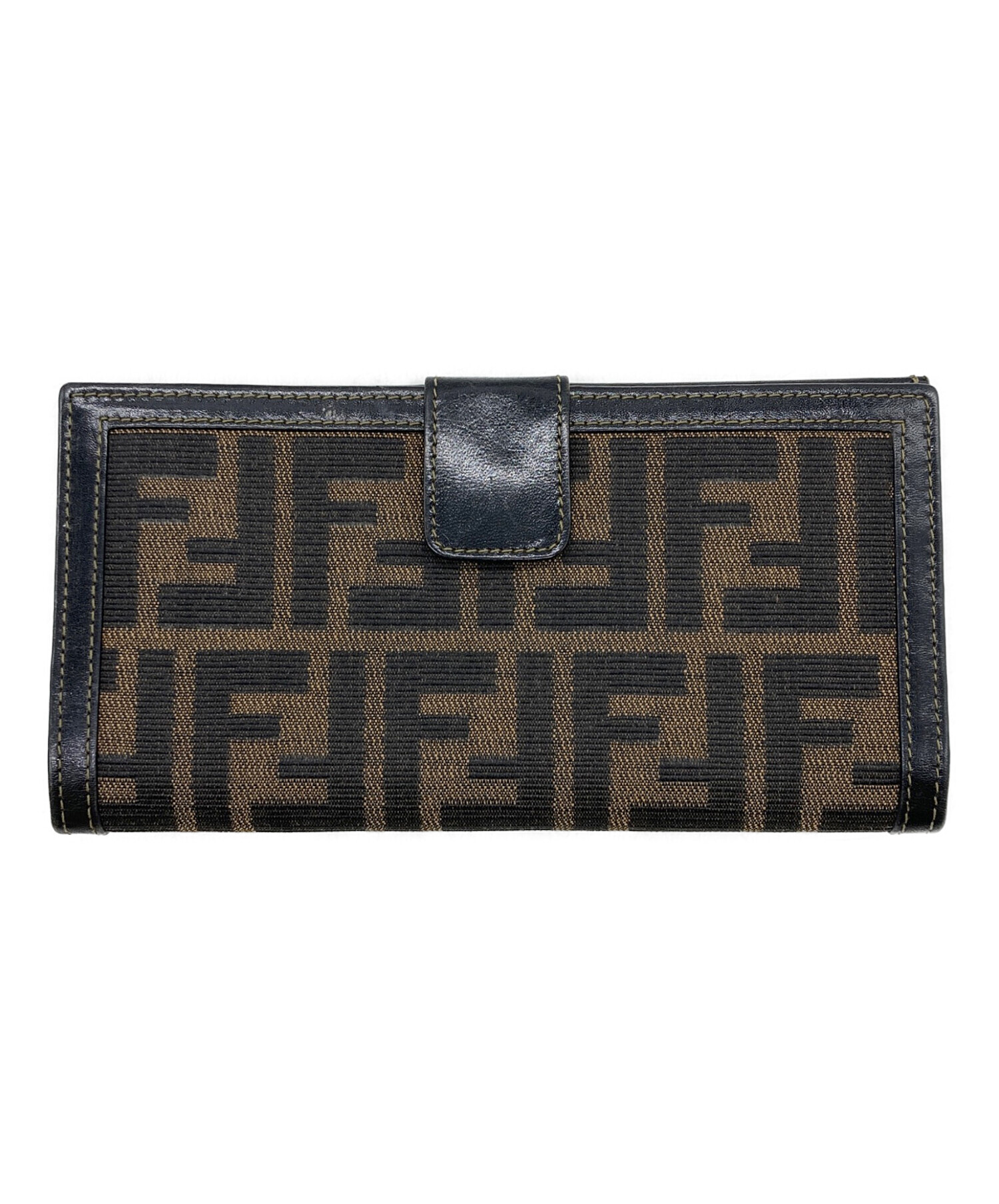 中古・古着通販】FENDI (フェンディ) ズッカ柄長財布 ブラウン
