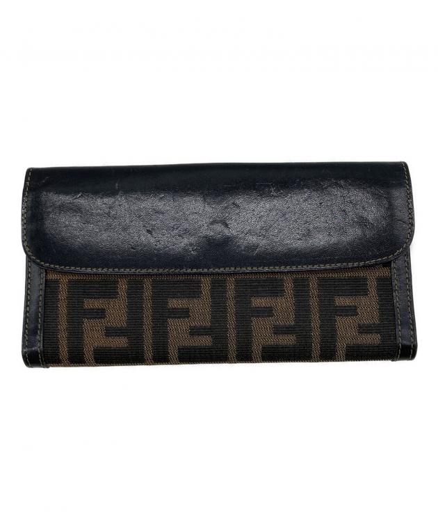 中古・古着通販】FENDI (フェンディ) ズッカ柄長財布 ブラウン