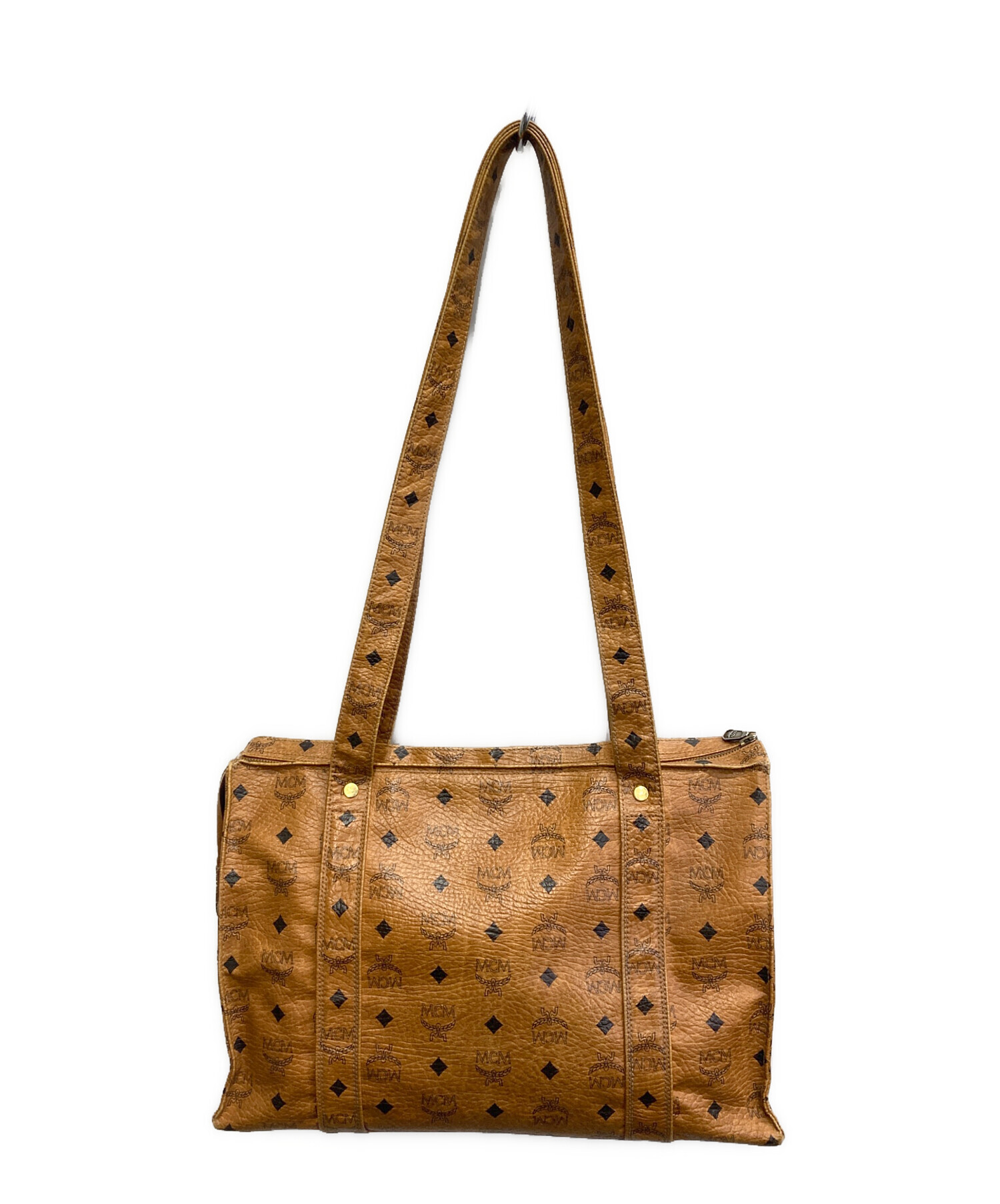 MCM ロゴプリント ブラウン トートバッグ2 way 可能 中古・古着通販】MCM (エムシーエム) モノグラム 柄 トートバッグ