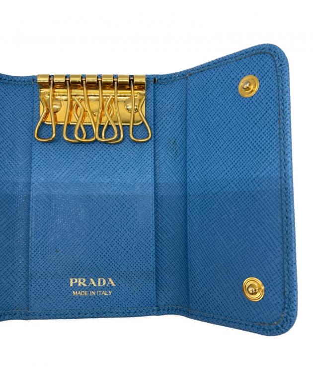 中古・古着通販】PRADA (プラダ) サフィアーノリボン6連キーケース