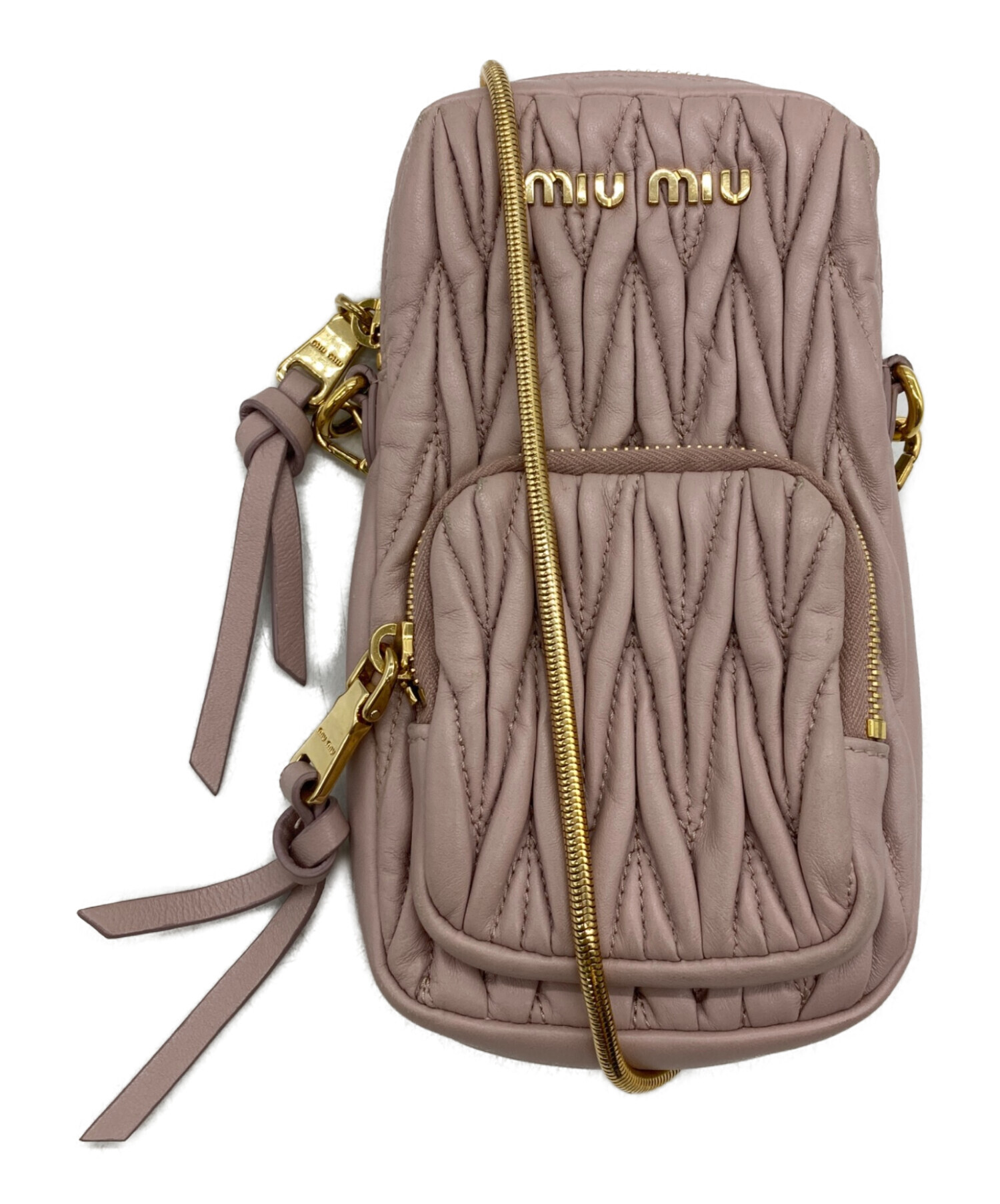 中古・古着通販】MIU MIU (ミュウミュウ) マテラッセ レザーショルダー