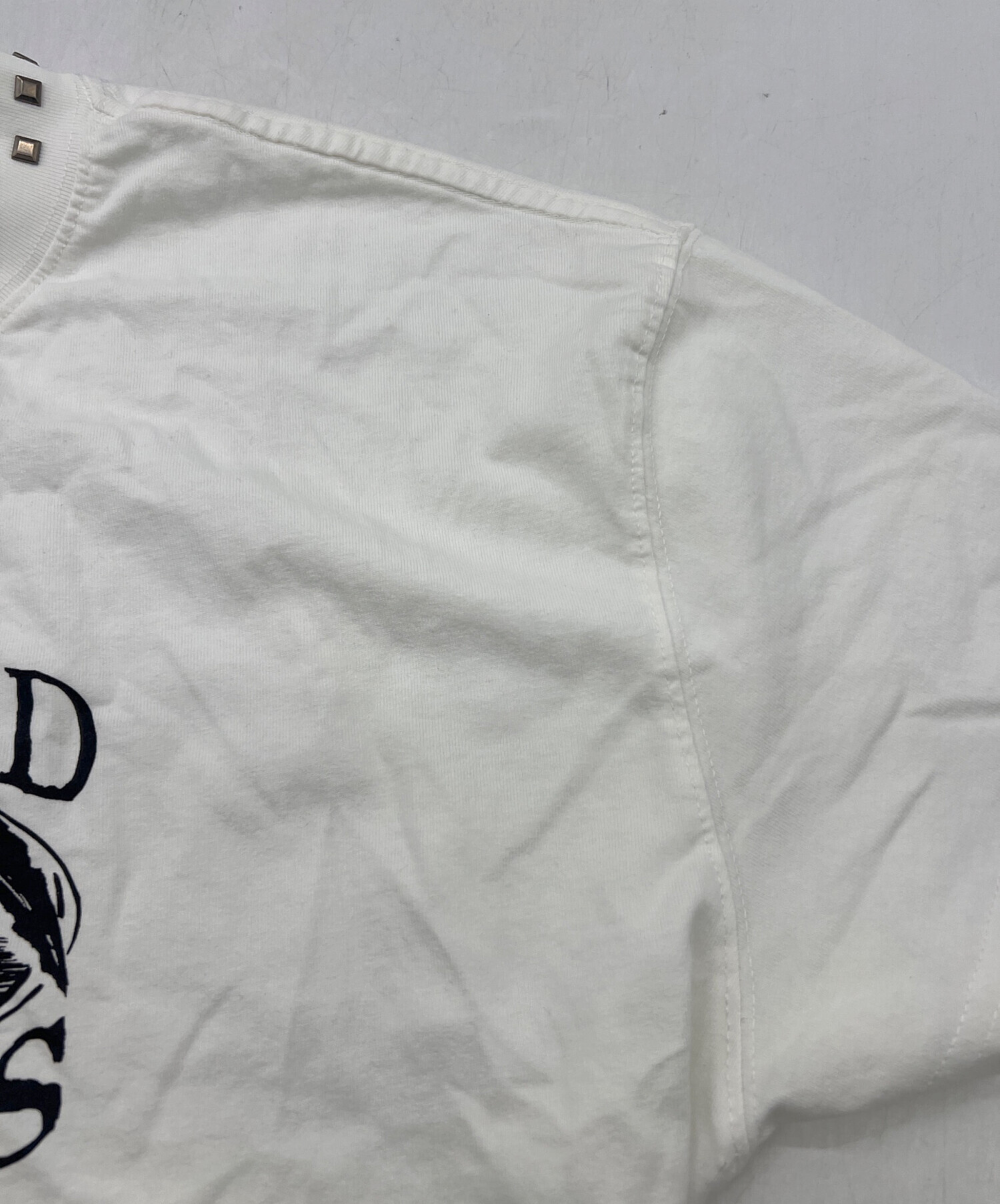 中古・古着通販】ANTIMID (アンチミッド) スタッズTEE ホワイト サイズ