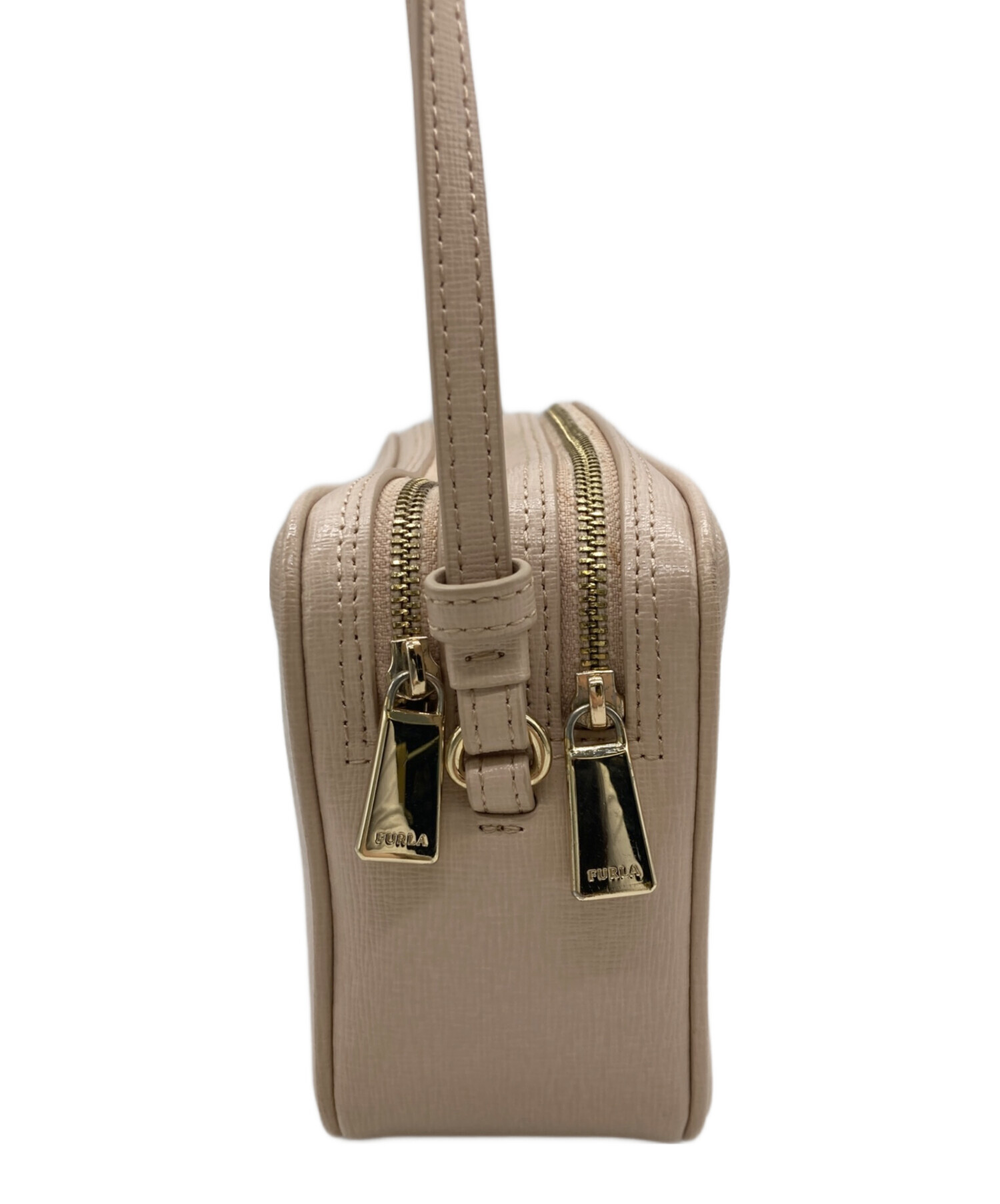 中古・古着通販】FURLA (フルラ) ミニショルダーバッグ ベージュ