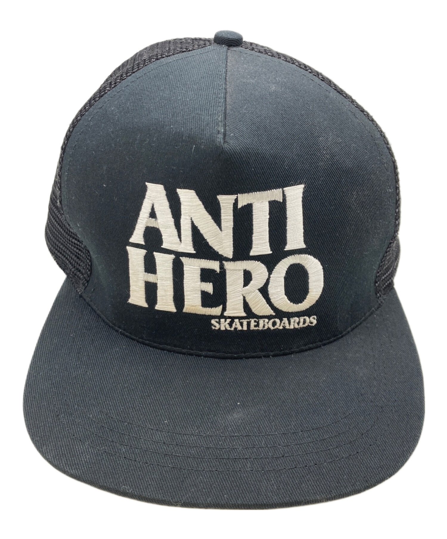 ANTIHERO キャップ ブラック　90s 中古・古着通販】ANTIHERO (アンタイヒーロー) 90sメッシュキャップ