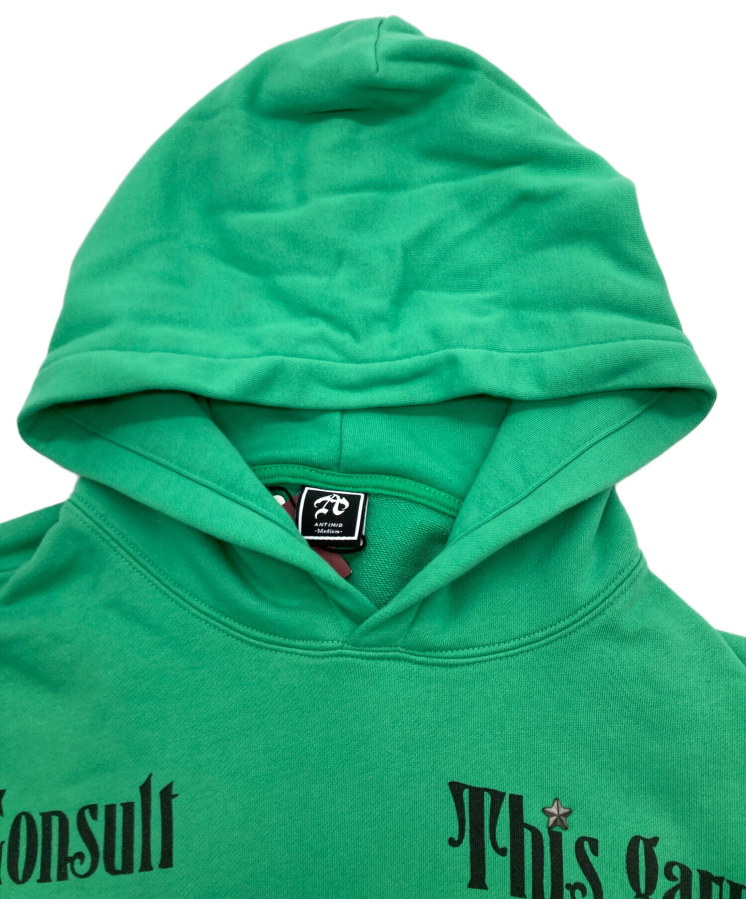 中古・古着通販】ANTIMID (アンチミッド) BIG LOGO HOODIE グリーン