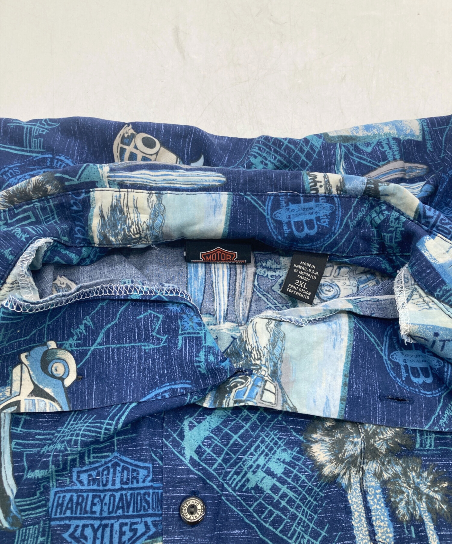 中古・古着通販】HARLEY-DAVIDSON (ハーレーダビッドソン) 総柄シャツ