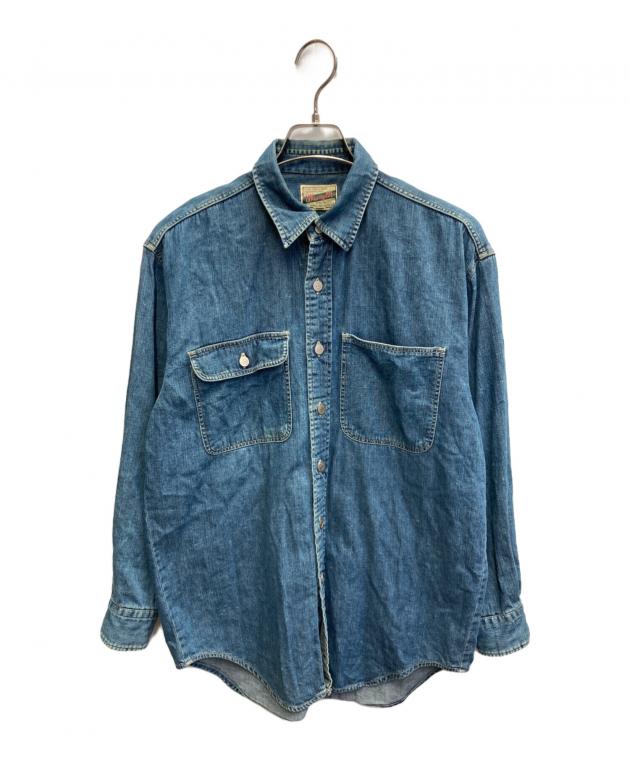 中古・古着通販】Wrangler (ラングラー) 90'Sデニムシャツ ブルー