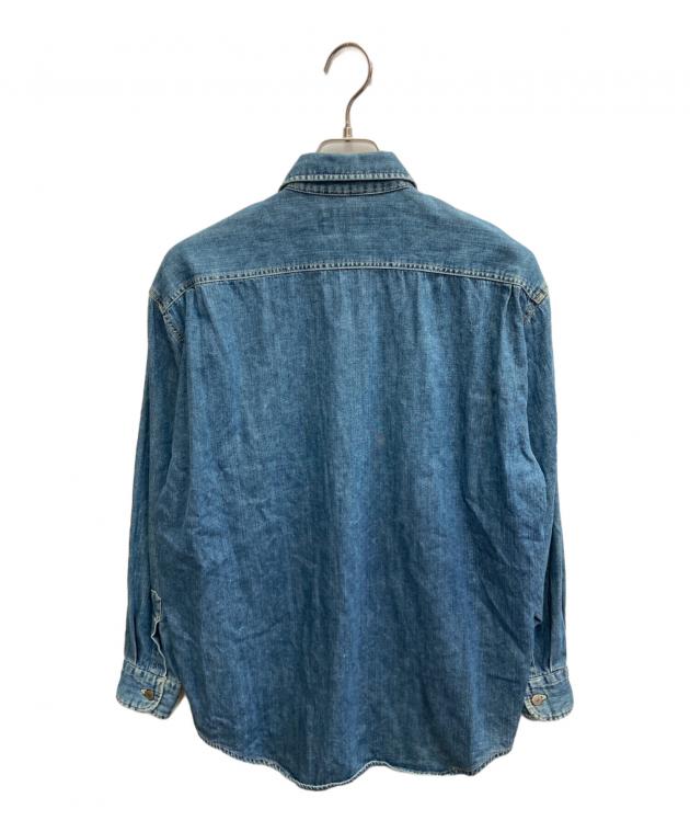 中古・古着通販】Wrangler (ラングラー) 90'Sデニムシャツ ブルー