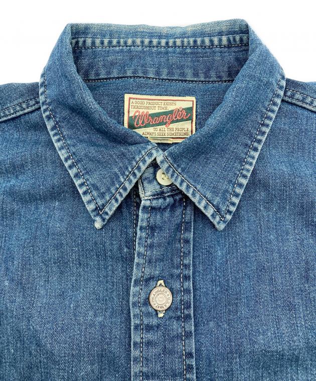 中古・古着通販】Wrangler (ラングラー) 90'Sデニムシャツ ブルー