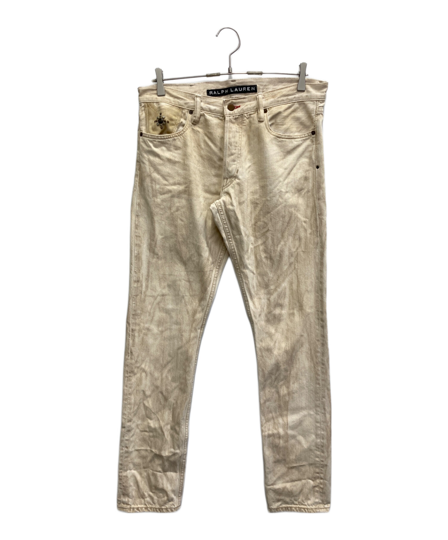 中古・古着通販】RALPH LAUREN (ラルフローレン) スタッズデニムパンツ