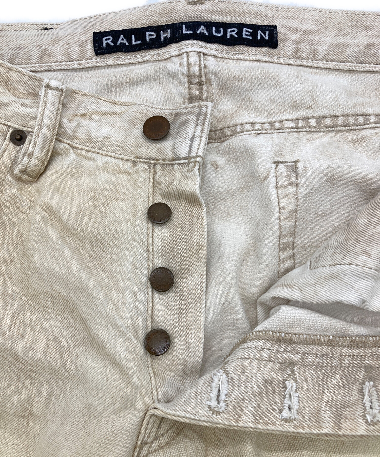 中古・古着通販】RALPH LAUREN (ラルフローレン) スタッズデニムパンツ