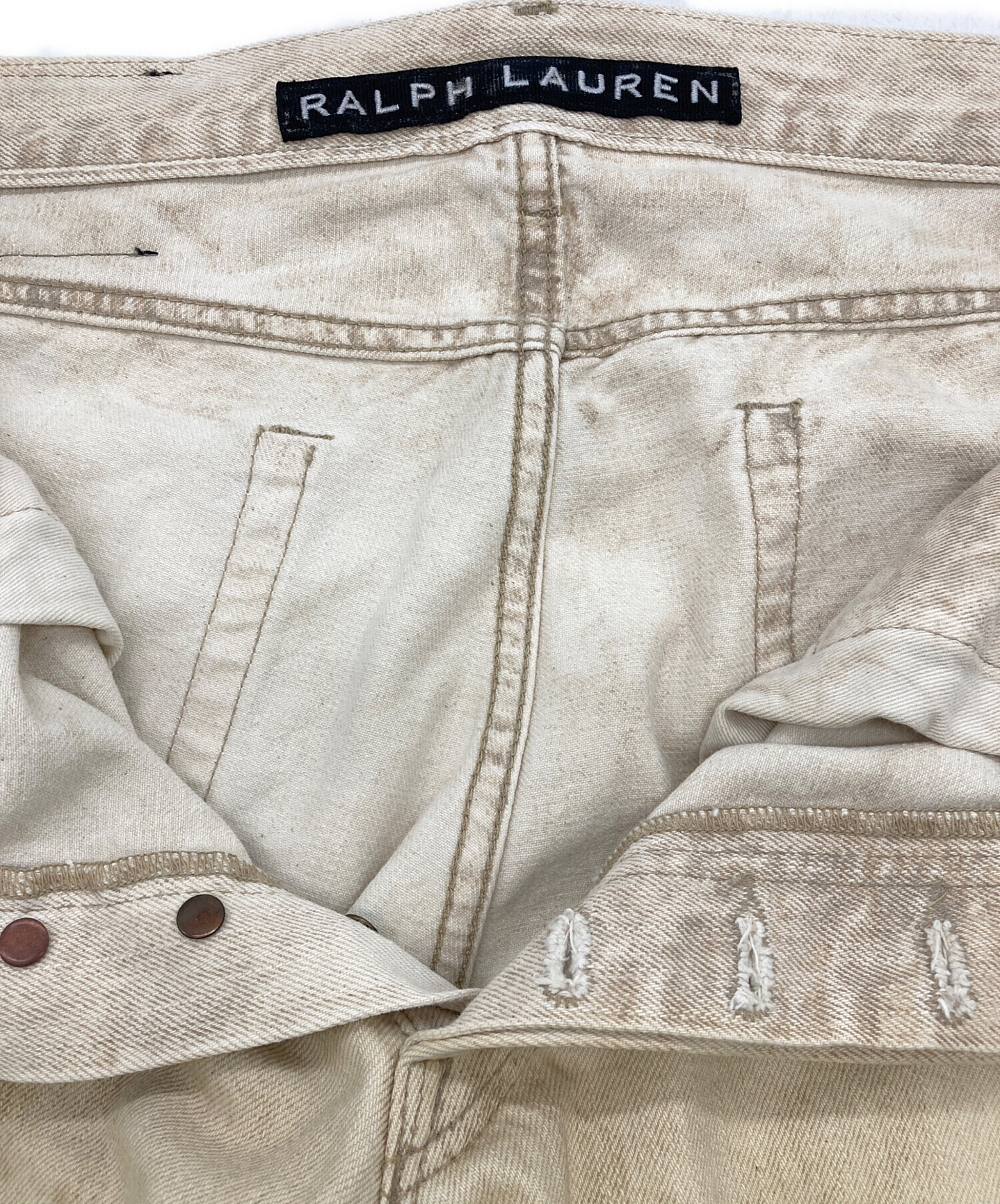中古・古着通販】RALPH LAUREN (ラルフローレン) スタッズデニムパンツ