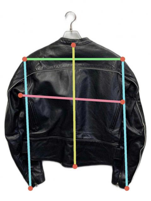 中古・古着通販】VANSON (バンソン) MANX LEATHER MOTORCYLE JACKET