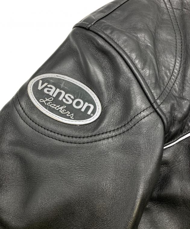 中古・古着通販】VANSON (バンソン) MANX LEATHER MOTORCYLE JACKET