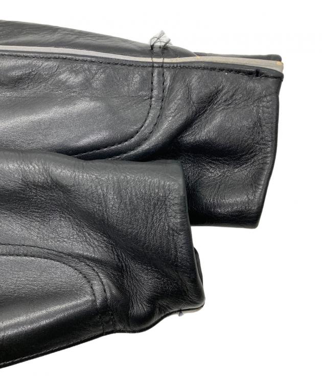 中古・古着通販】VANSON (バンソン) MANX LEATHER MOTORCYLE JACKET