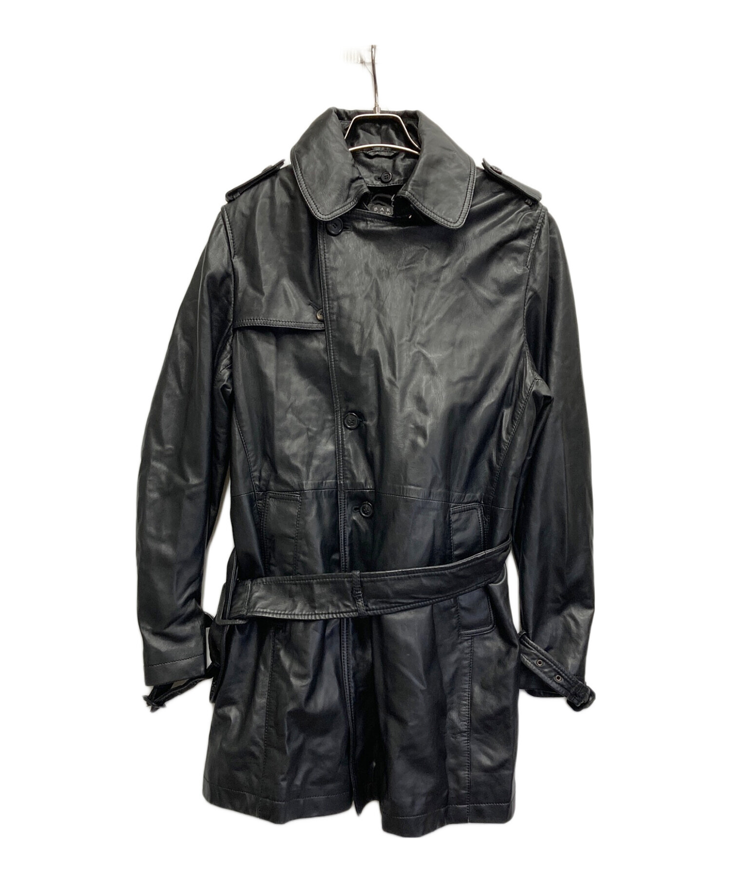 イタリア製 バーニーズニューヨーク バルスター羊革 レザーブルゾン50ハリントン 中古・古着通販】BARNEYS NEWYORK (バーニーズ・ニューヨーク) レザー