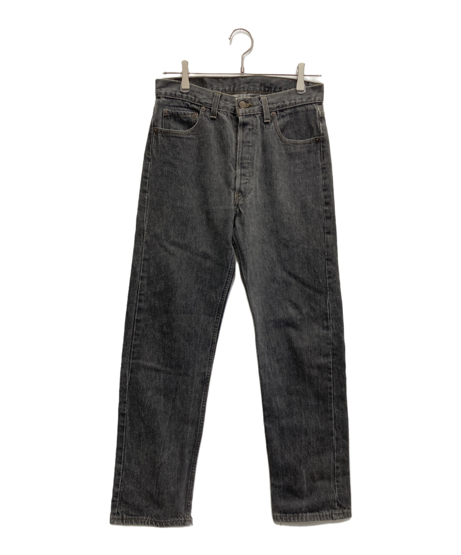 中古・古着通販】LEVI'S (リーバイス) 先染め501ブラックデニムパンツ
