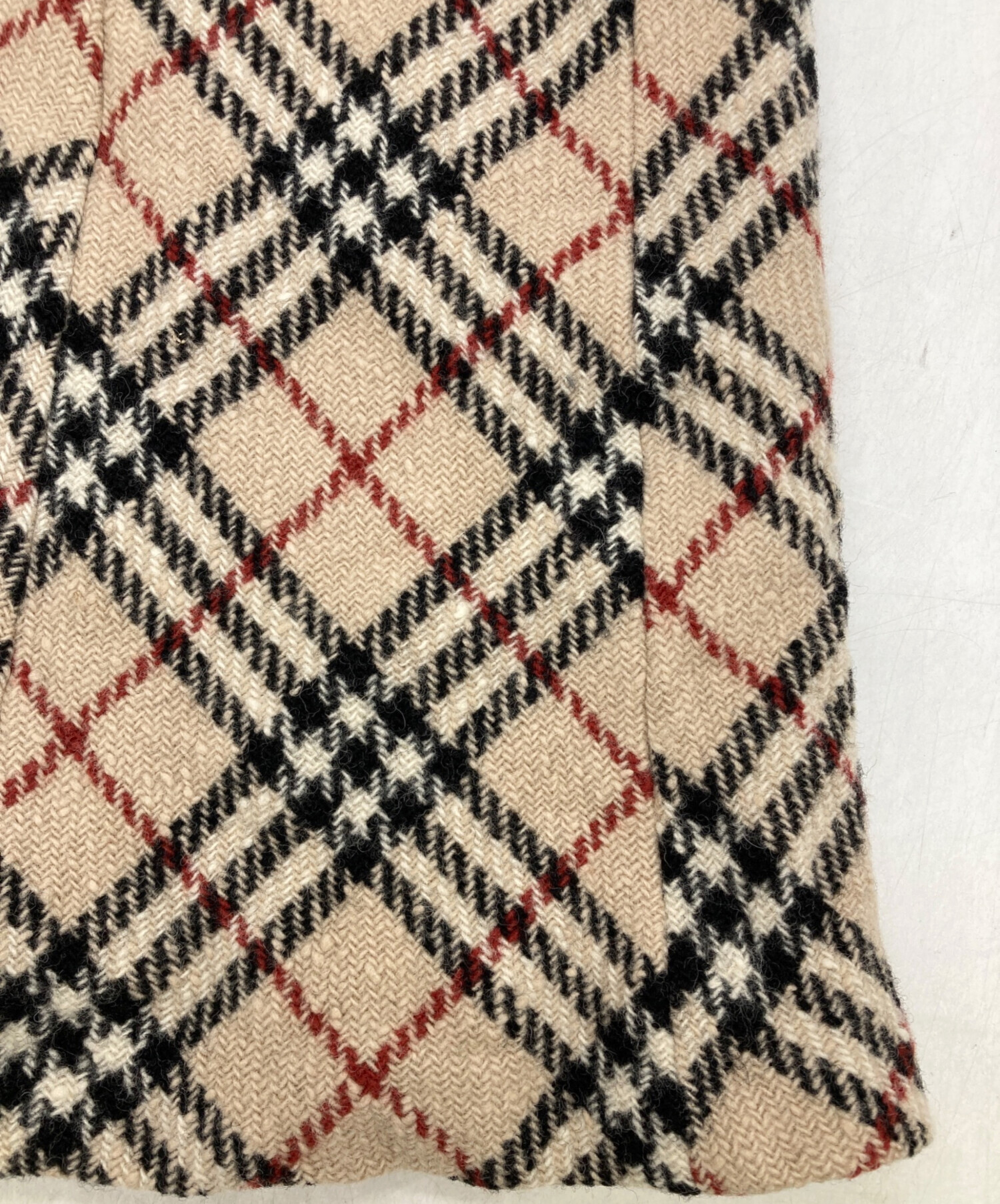 【美品】BURBERRY BLUE LABEL チェックウールジャンパースカート 中古・古着通販】BURBERRY BLUE LABEL (バーバリー ブルー レーベル
