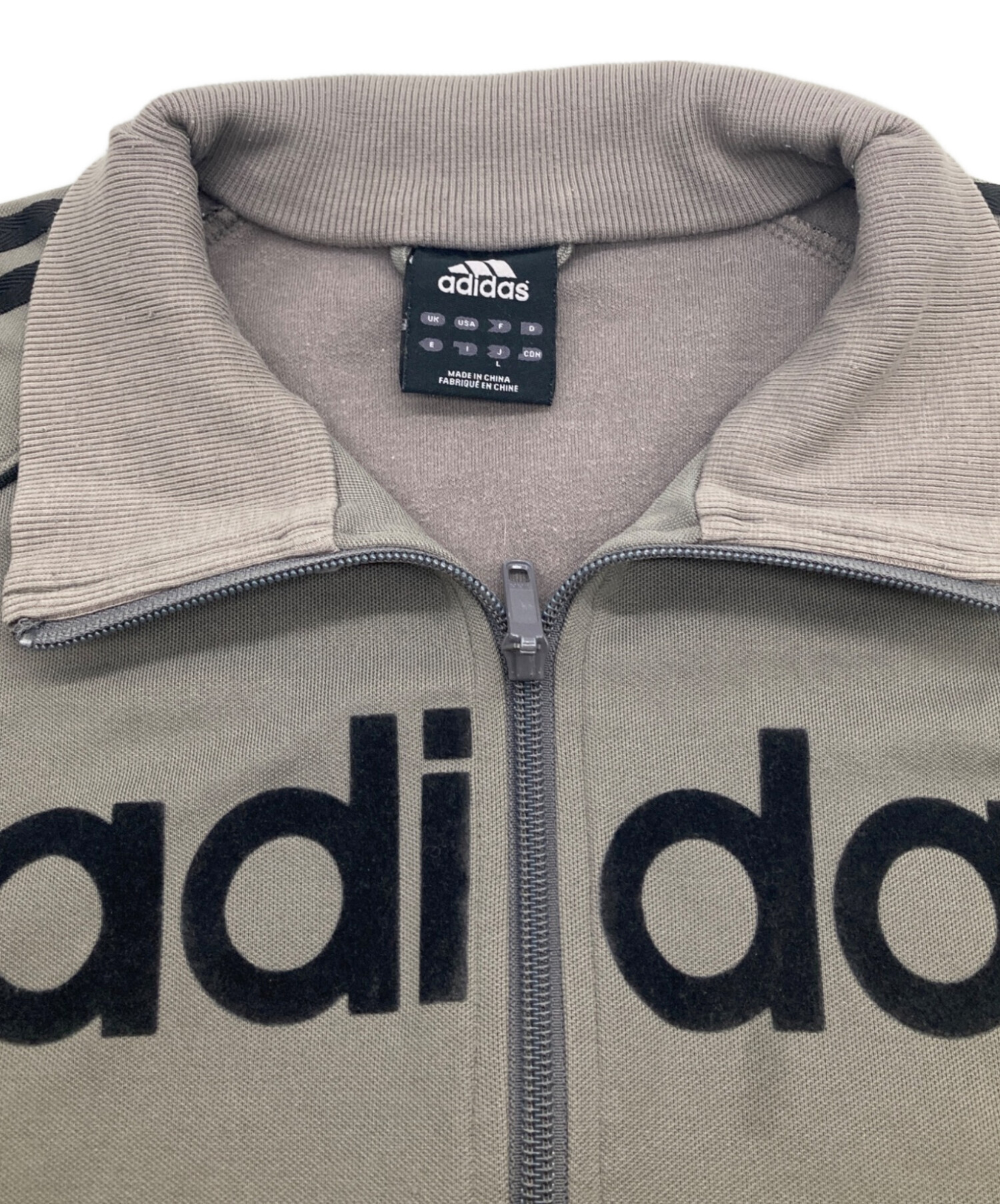 中古・古着通販】adidas (アディダス) ロゴトラックジャケット グレー