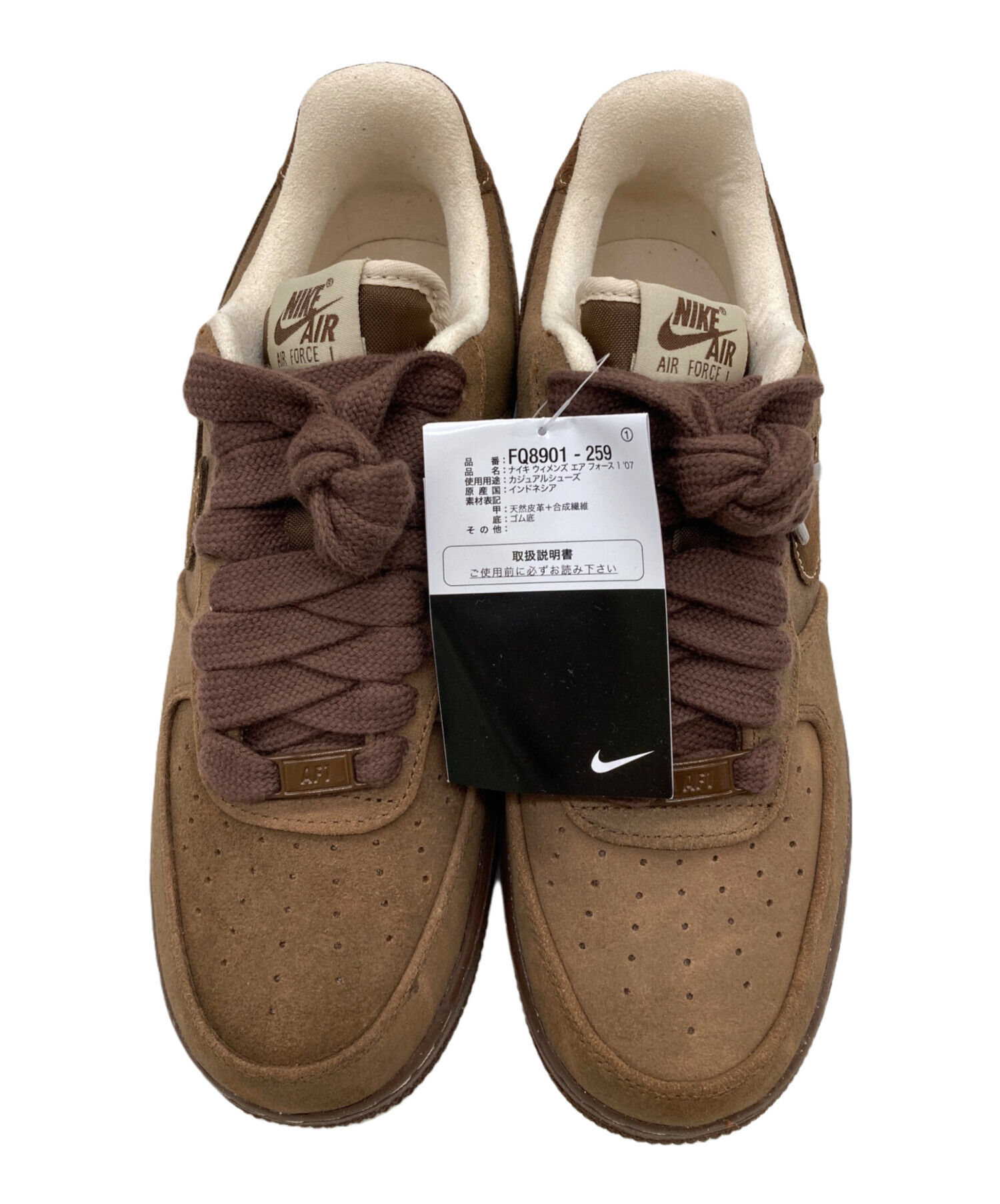 中古・古着通販】NIKE (ナイキ) WMNS AIR FORCE 1 '07 CACAO WOW