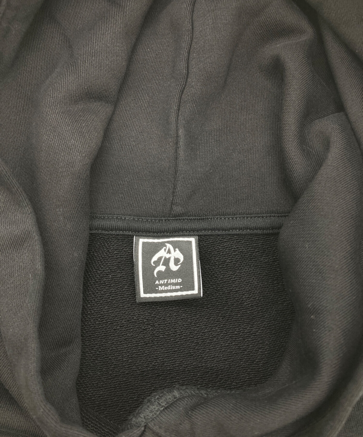 中古・古着通販】ANTIMID (アンチミッド) BIG LOGO HOODIE ブラック