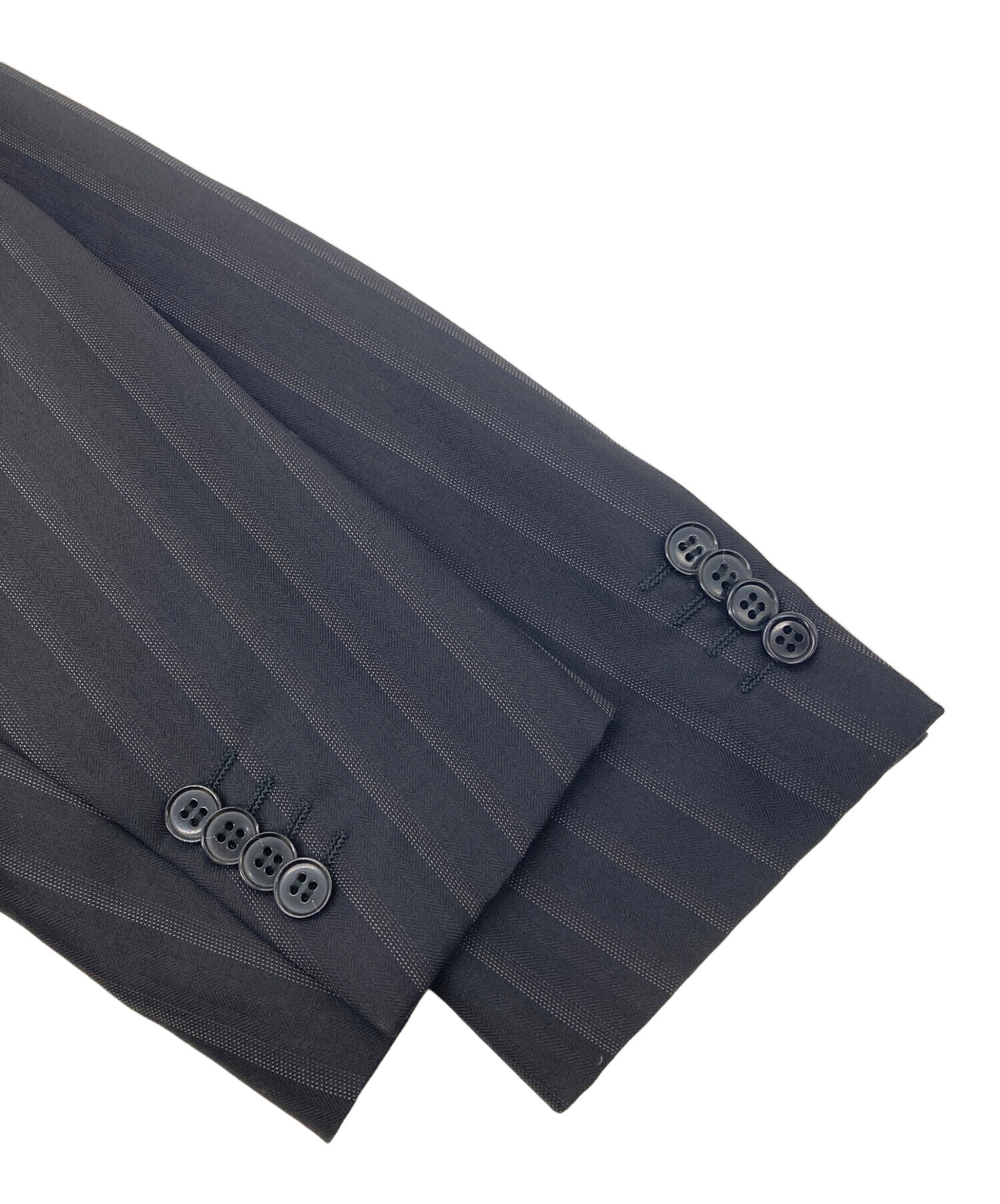 中古・古着通販】ZEGNA (ゼニア) ストライプテーラードジャケット