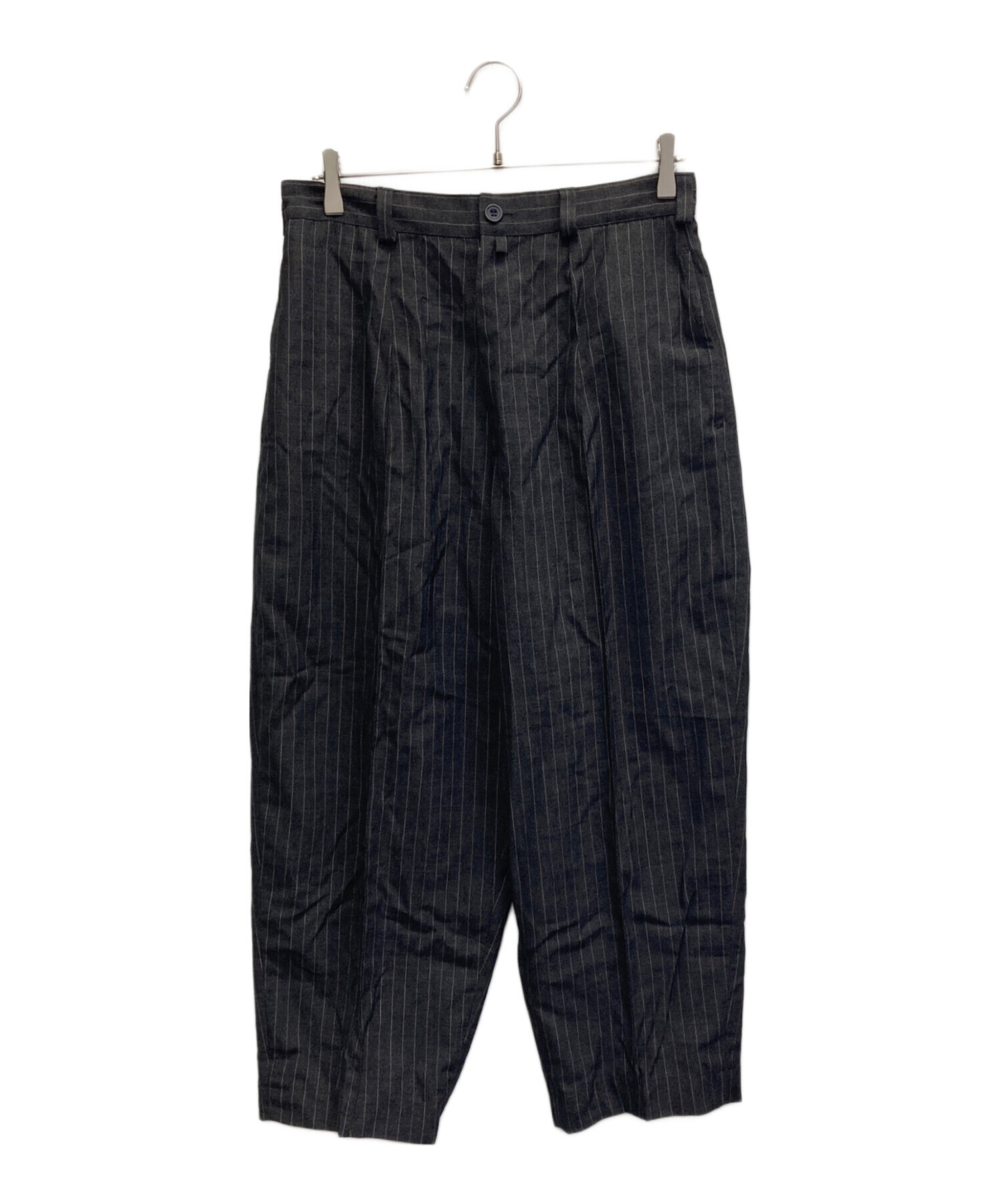 DRIES VAN NOTEN ウールスラックス ブラック サイズ46 中古・古着通販】DRIES VAN NOTEN (ドリスヴァンノッテン) ウール