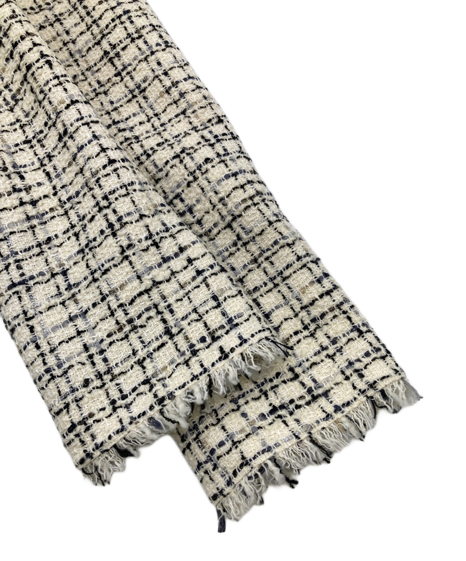 美品　theory luxe レザー切替ツイードジャケットブルゾン38 中古・古着通販】theory luxe (セオリーリュクス) VISCHER WIEDI