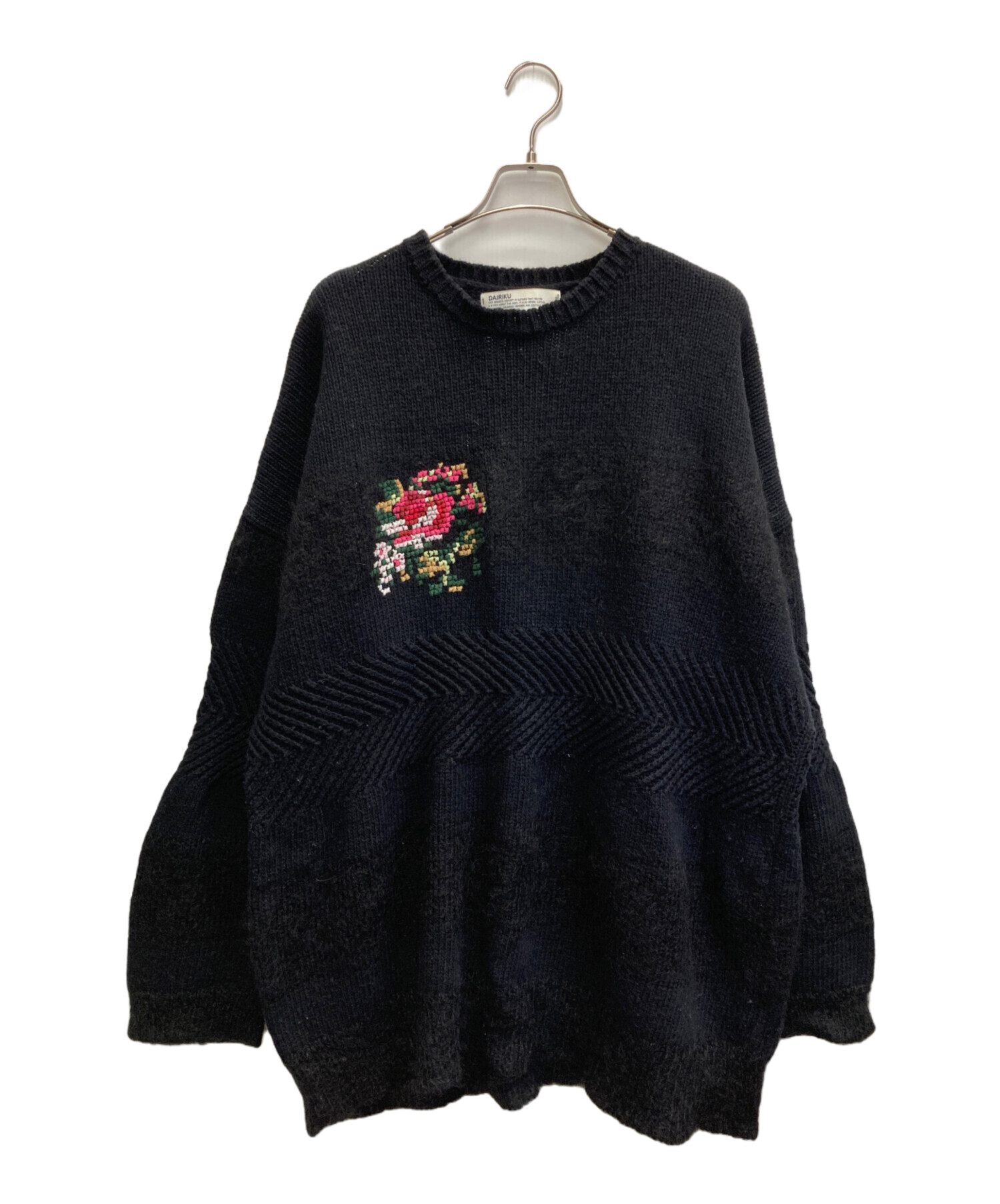 中古・古着通販】DAIRIKU (ダイリク) Flower Cross Embroidery Border
