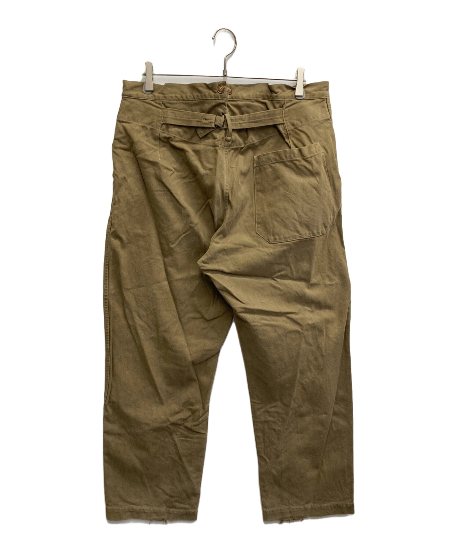 comoli コットンシルクオーバーパンツ21SS サイズ1 中古・古着通販】COMOLI (コモリ) コットンシルクオーバーパンツ