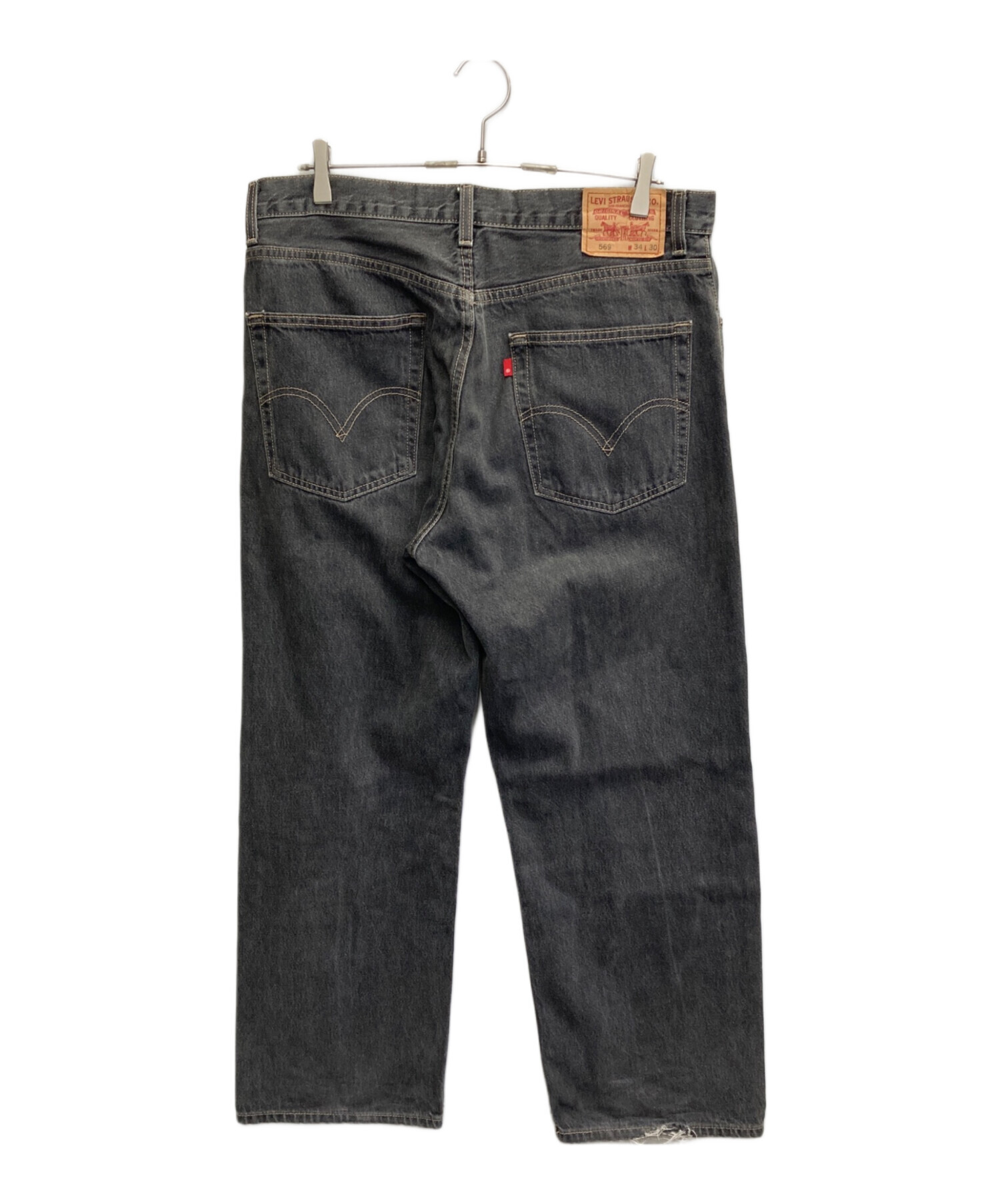 パンツ Levi's 569 W34 L31 中古・古着通販】LEVI'S (リーバイス) 先染ブラック 569デニムパンツ