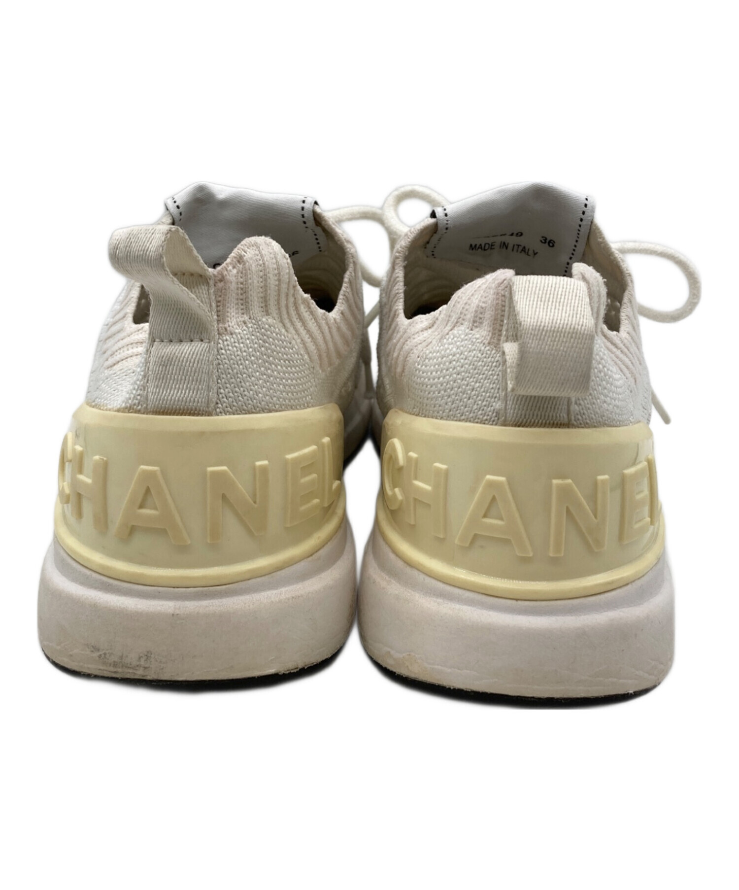 中古・古着通販】CHANEL (シャネル) ココマークニットスニーカー