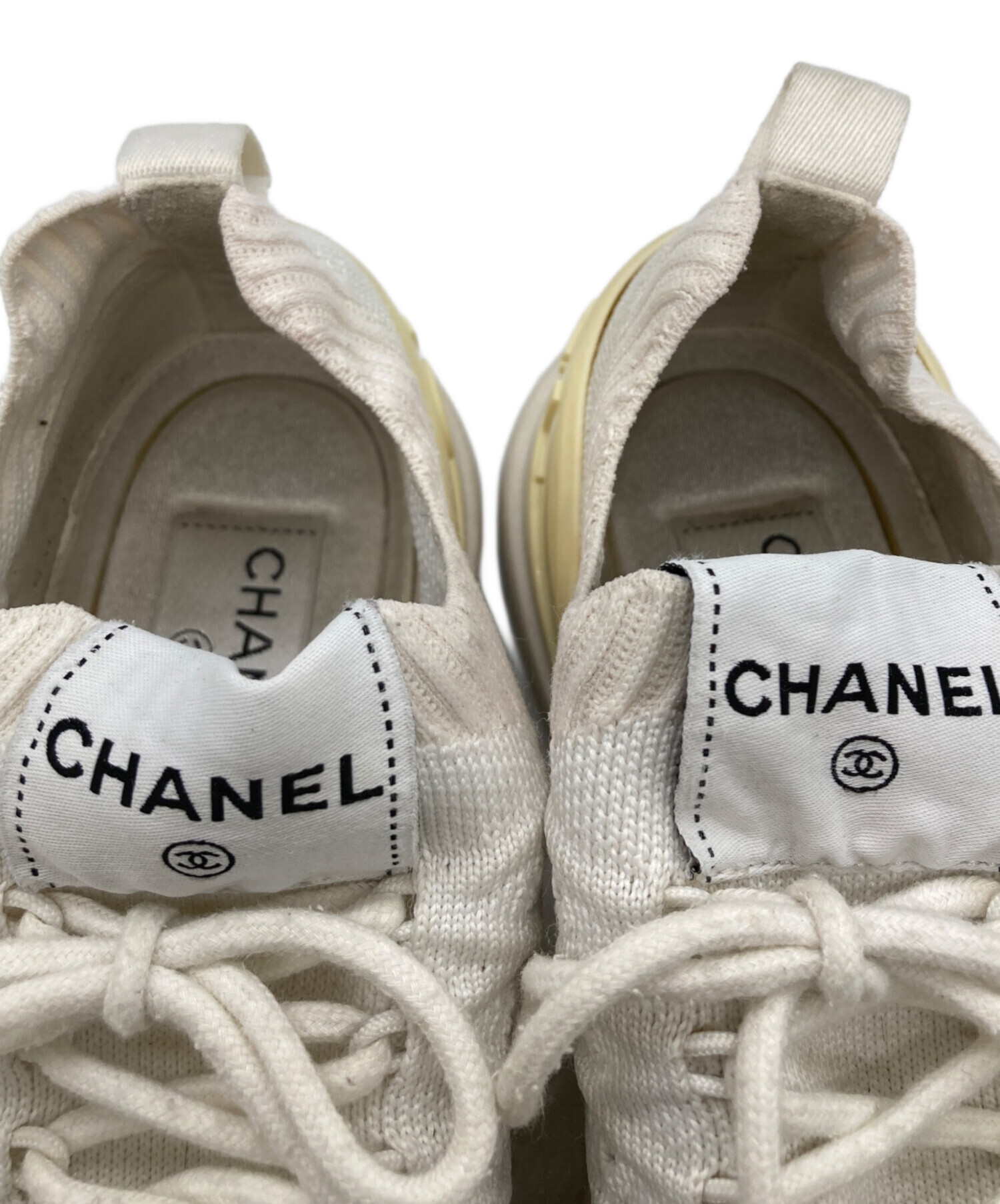 中古・古着通販】CHANEL (シャネル) ココマークニットスニーカー