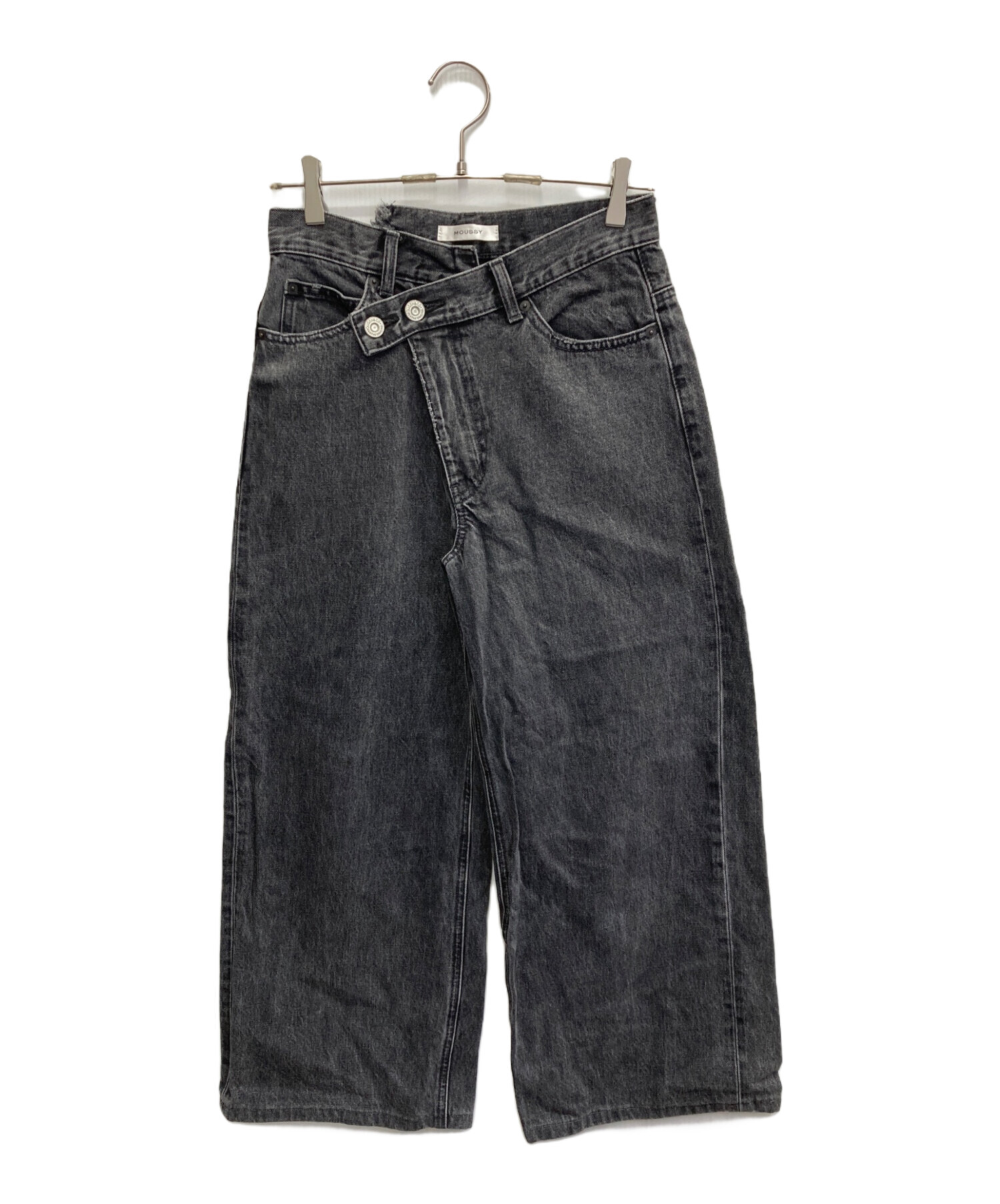 中古・古着通販】moussy (マウジー) CROSS WAIST WIDE STRAIGHT