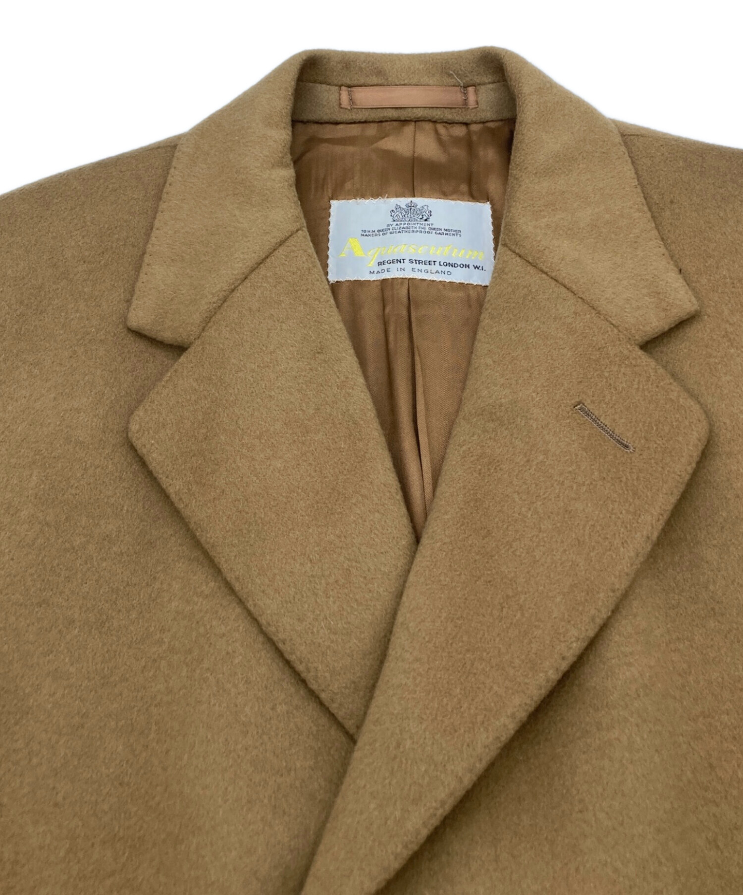 F*i様 イングランド製 80s Aquascutum カシミヤ100 ステンカ 中古・古着通販】Aquascutum (アクアスキュータム) 80'Sカシミヤウール