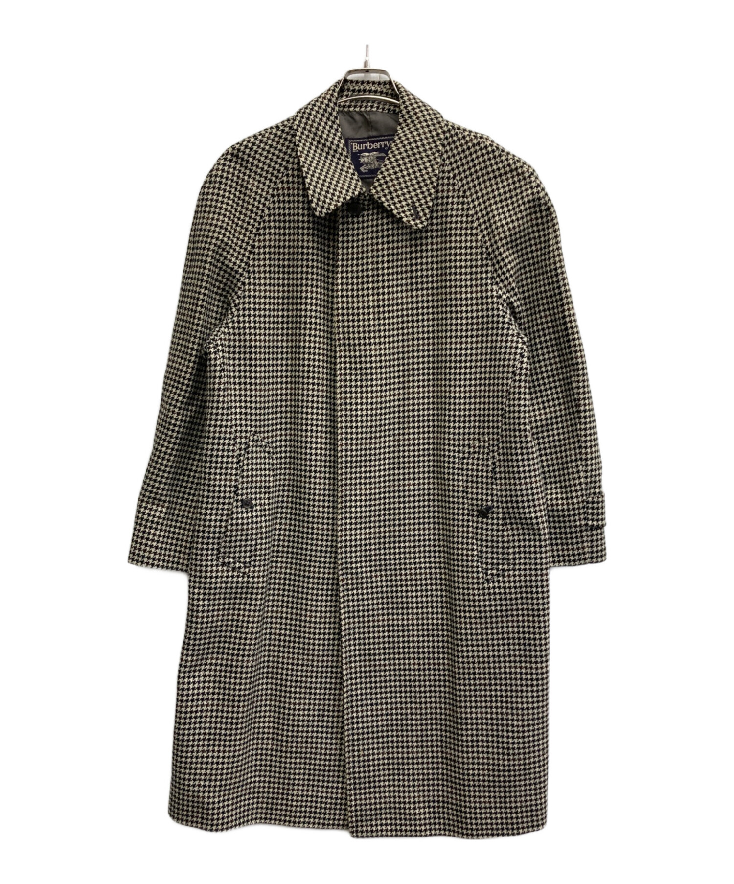 中古・古着通販】BURBERRY (バーバリー) 千鳥柄コート ブラック