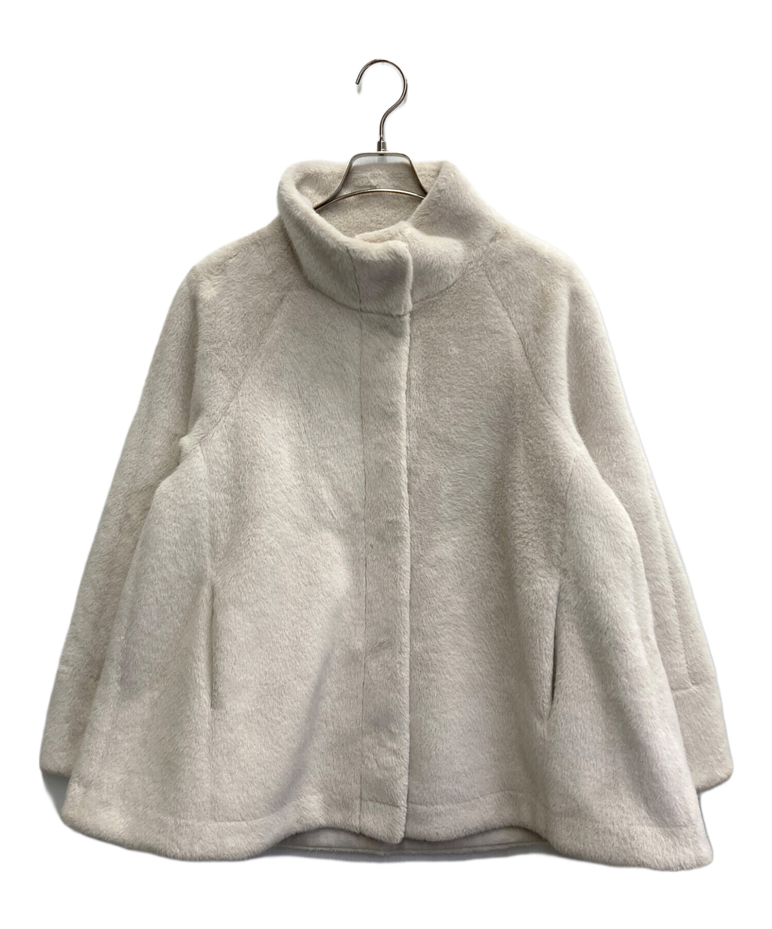 Rirandture ファー付きコート　グレー 中古・古着通販】Rirandture (リランドチュール) ファーケープ コート