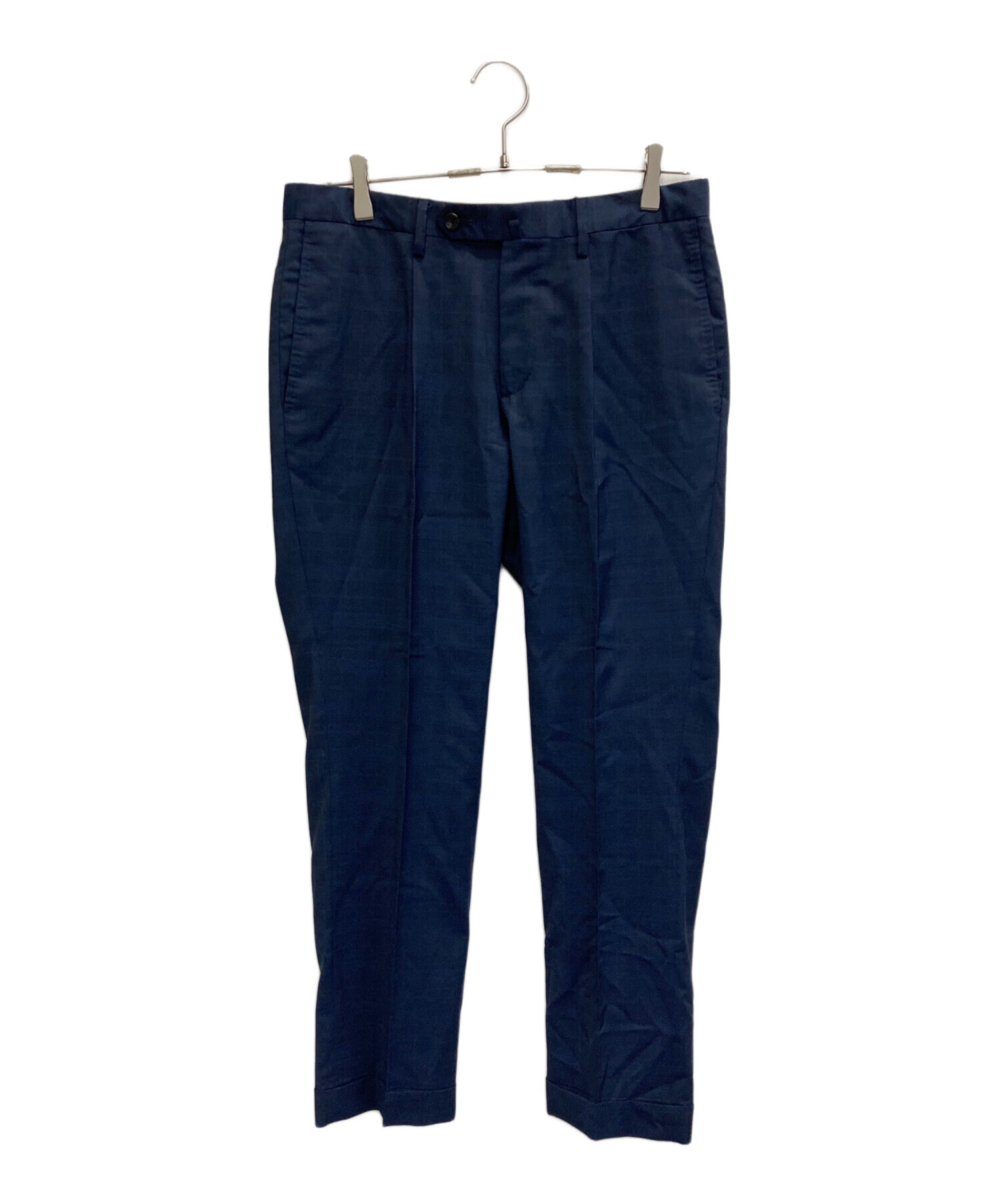 CARUSO ネイビースラックス　L 中古・古着通販】CARUSO (カルーゾ) ウールスラックス ネイビー サイズ