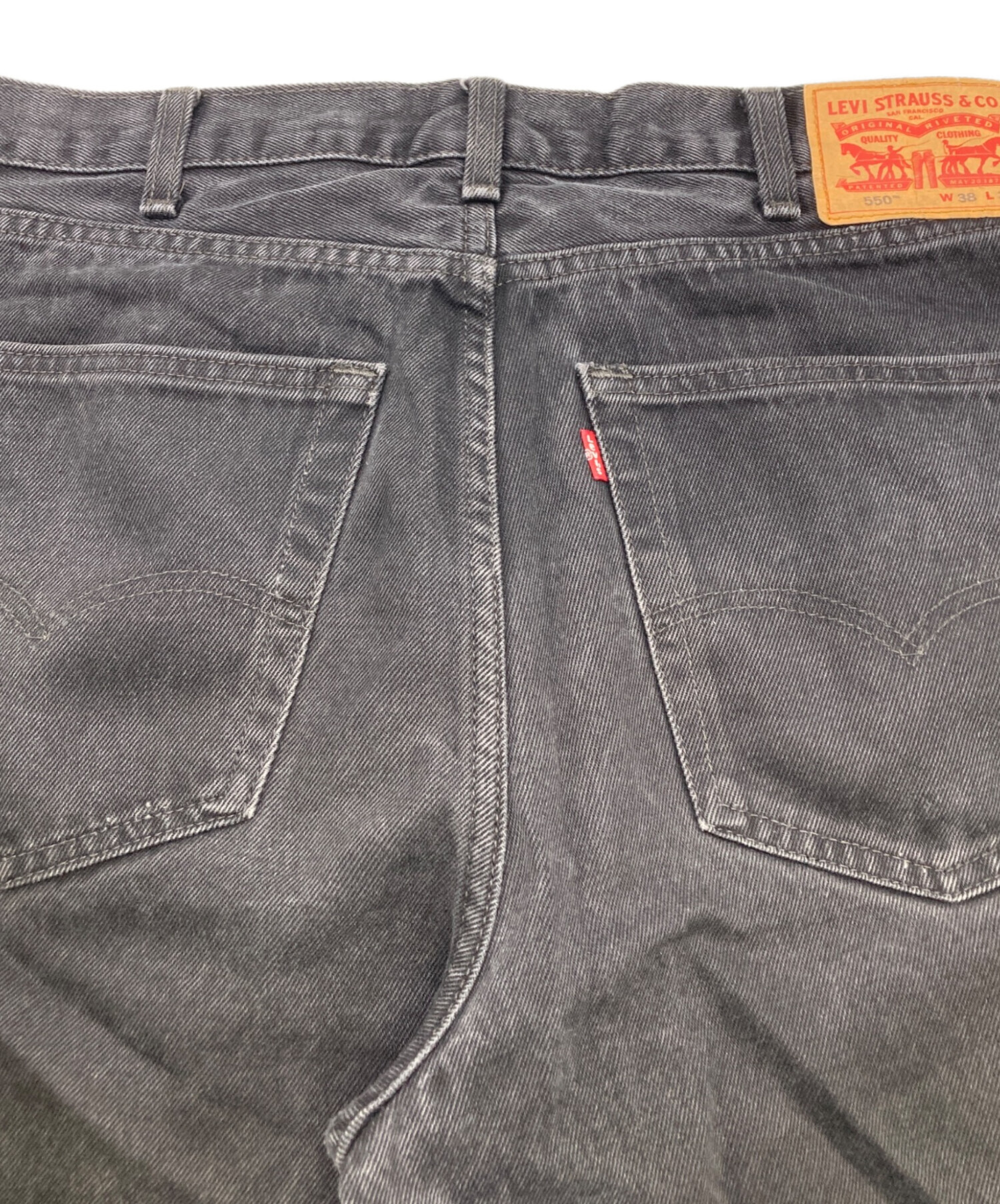 中古・古着通販】LEVI'S (リーバイス) 550先染めブラックデニム