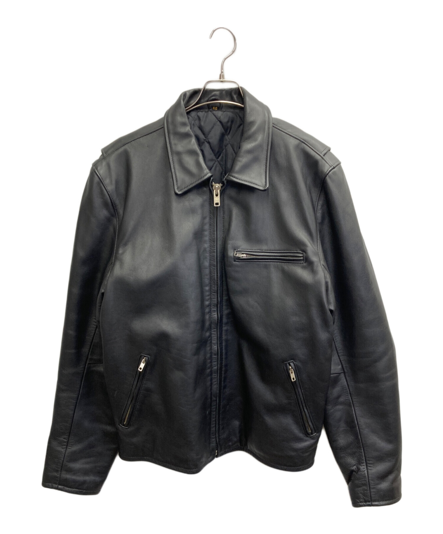 中古・古着通販】freedom (フリーダム) レザージャケット ブラック