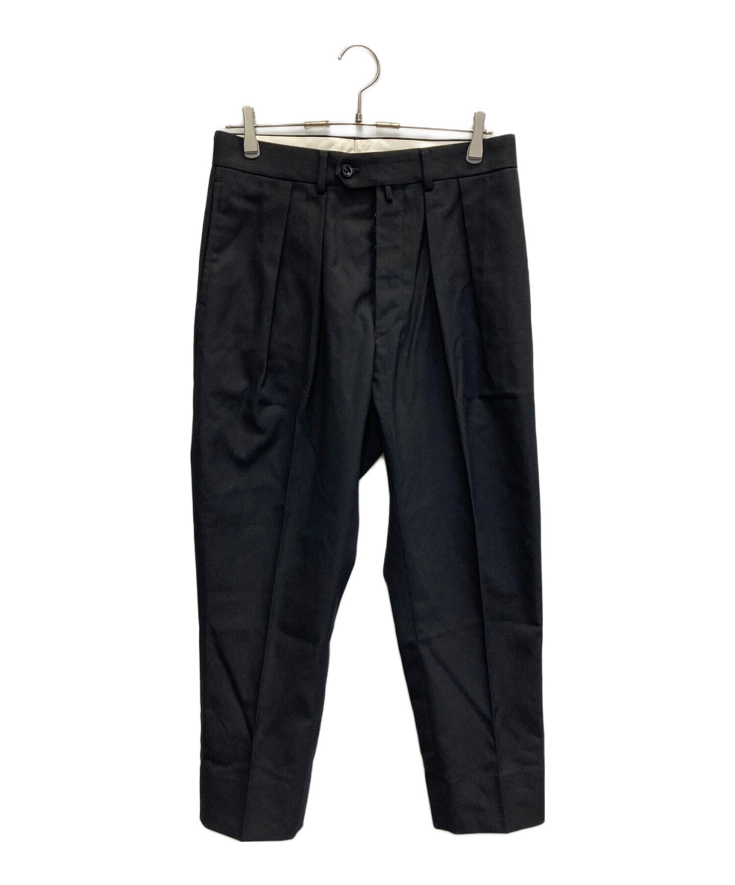 中古・古着通販】NEAT (ニート) 2タックパンツ ブラック サイズ:46