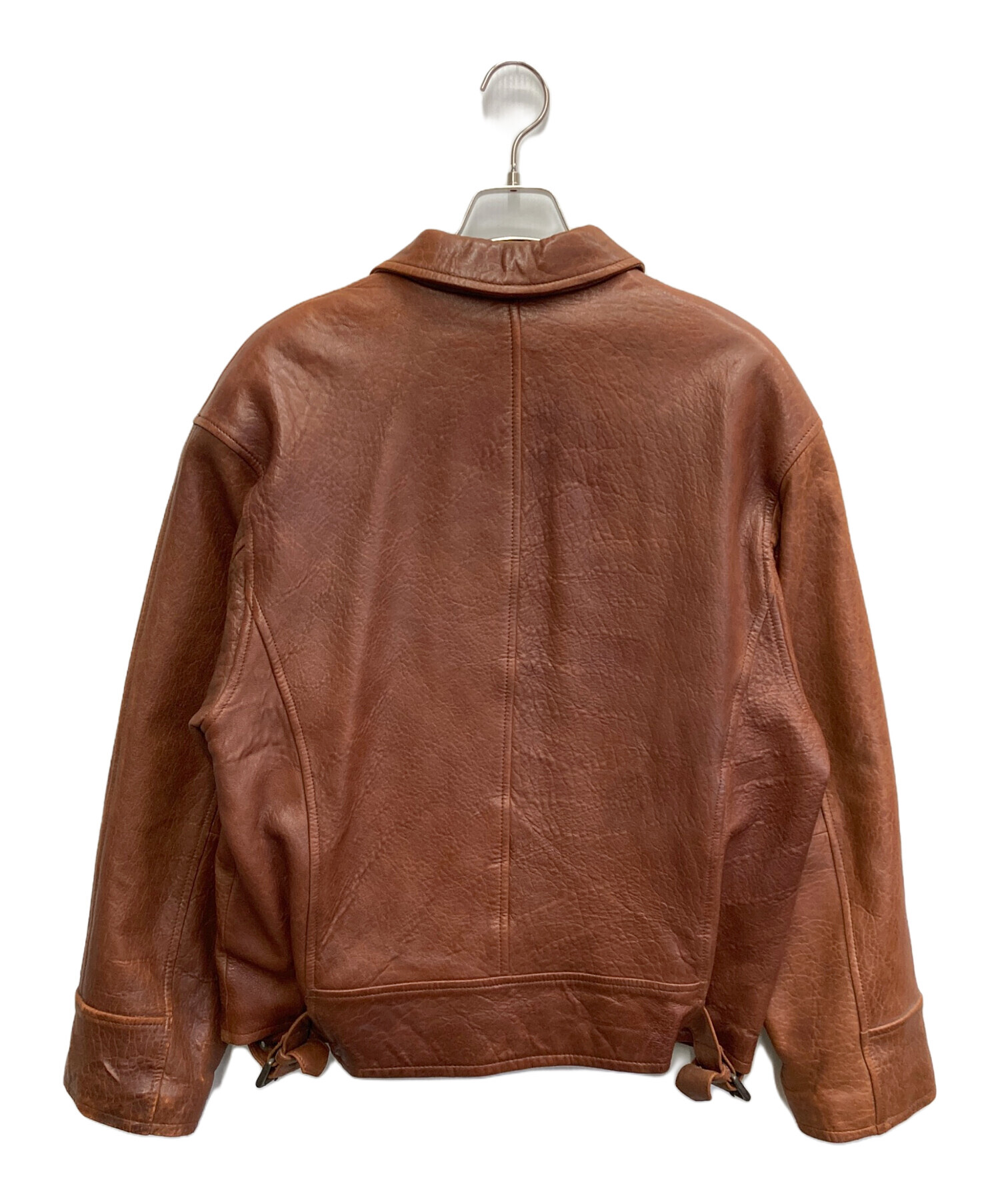 中古・古着通販】NIZZO (ニッゾ) レザージャケット ブラウン サイズ