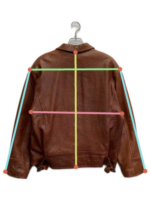 中古・古着通販】NIZZO (ニッゾ) レザージャケット ブラウン サイズ