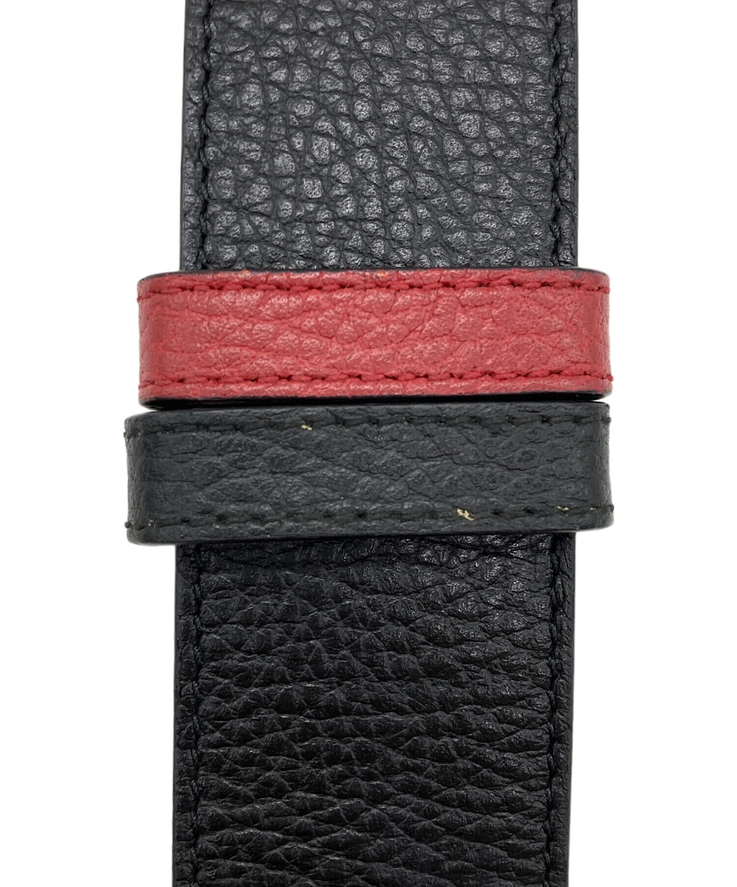 【GUCCI】リバーシブル ベルト 黒/赤 中古・古着通販】GUCCI (グッチ) GGロゴリバーシブルベルト レッド