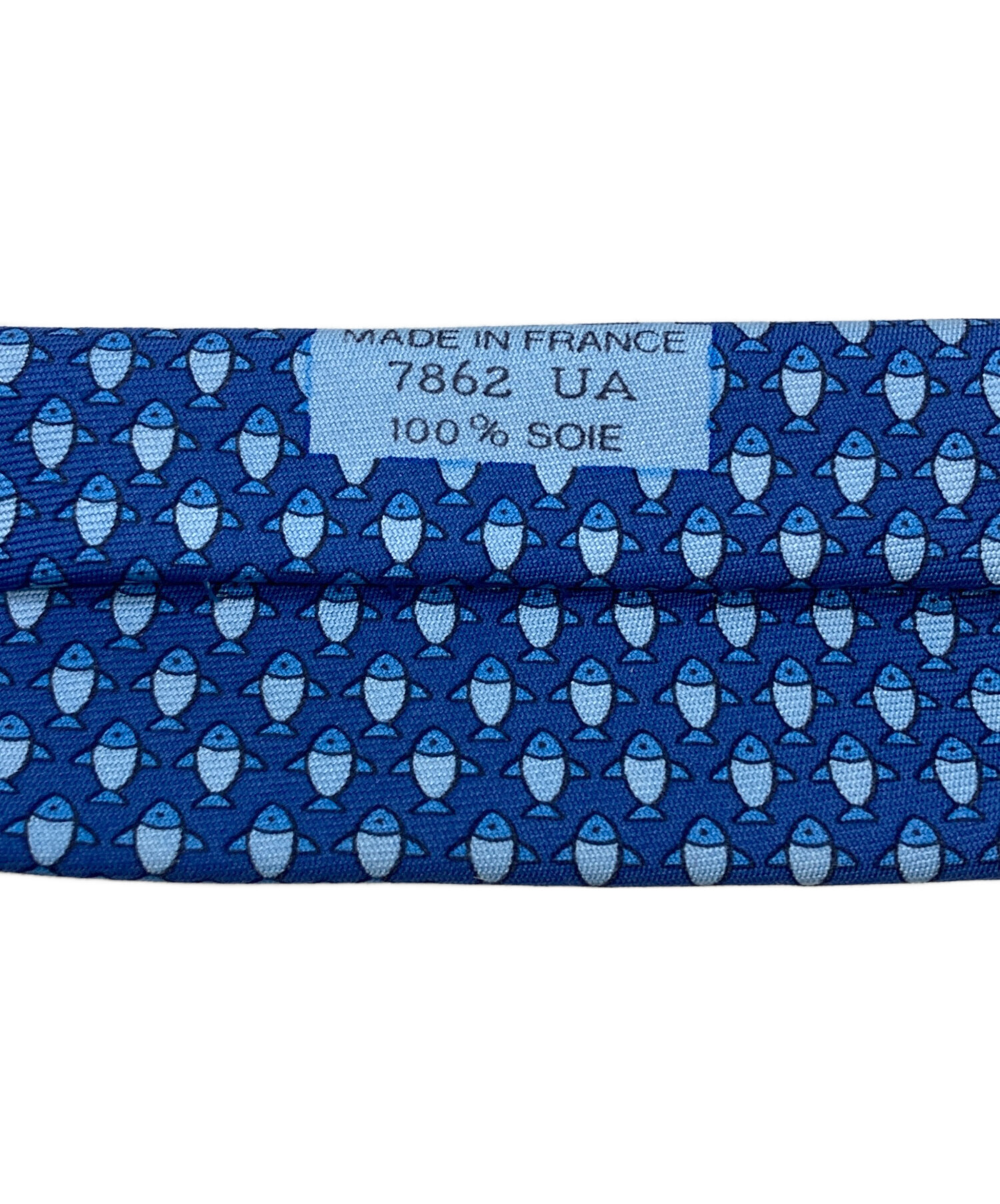 エルメス HERMES 新品未使用 ネクタイ 紙タグ付 青 中古・古着通販】HERMES (エルメス) シルクネクタイ ブルー サイズ
